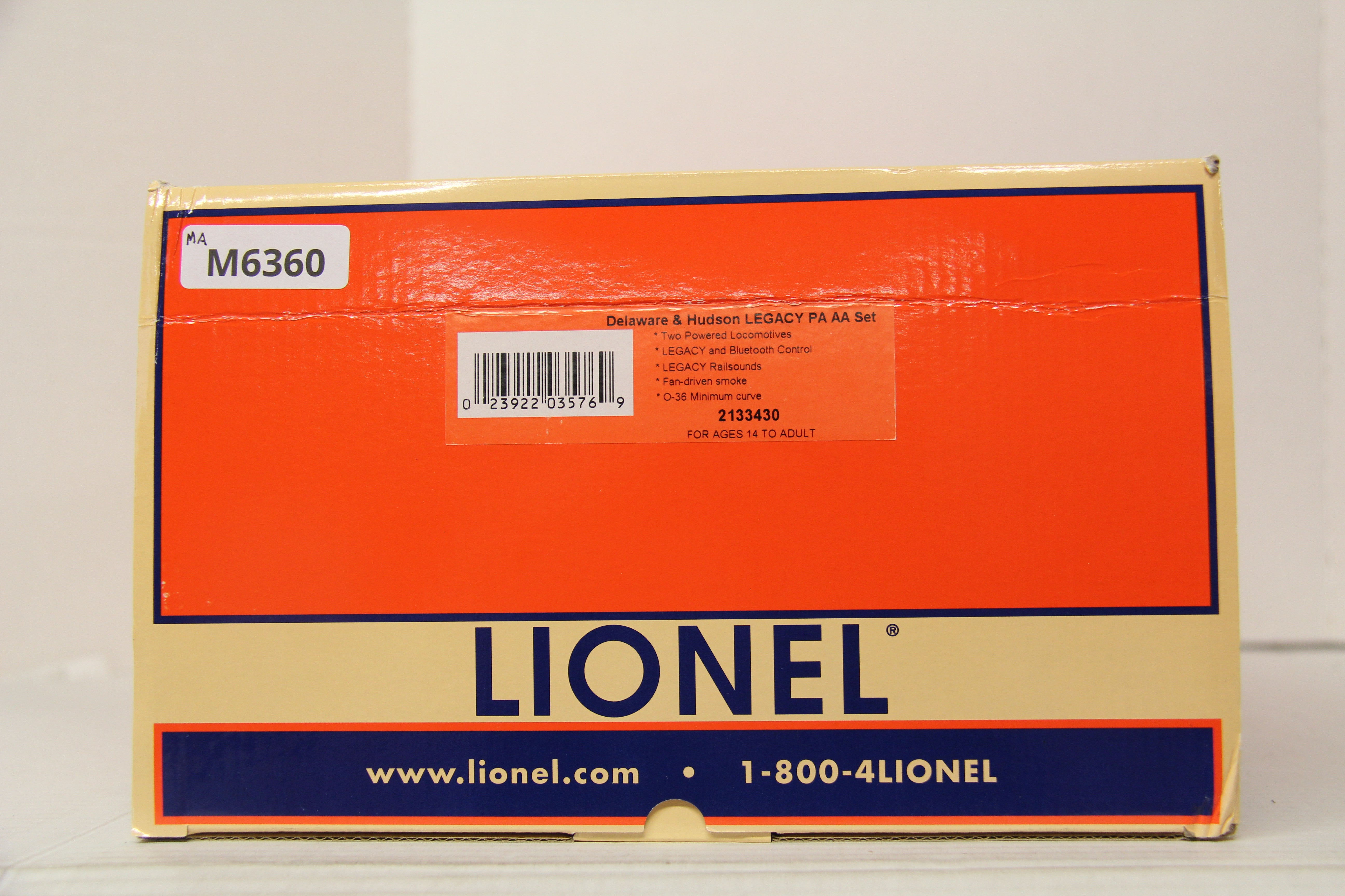 Lionel 2133430 Delaware & Hudson LEGACY Pennsylvania AA Set-Second hand-M6360