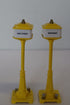 Rail King MT-1028 No 57 Yellow Street Lamp Metal Lamp Post Set-Second hand-M7850