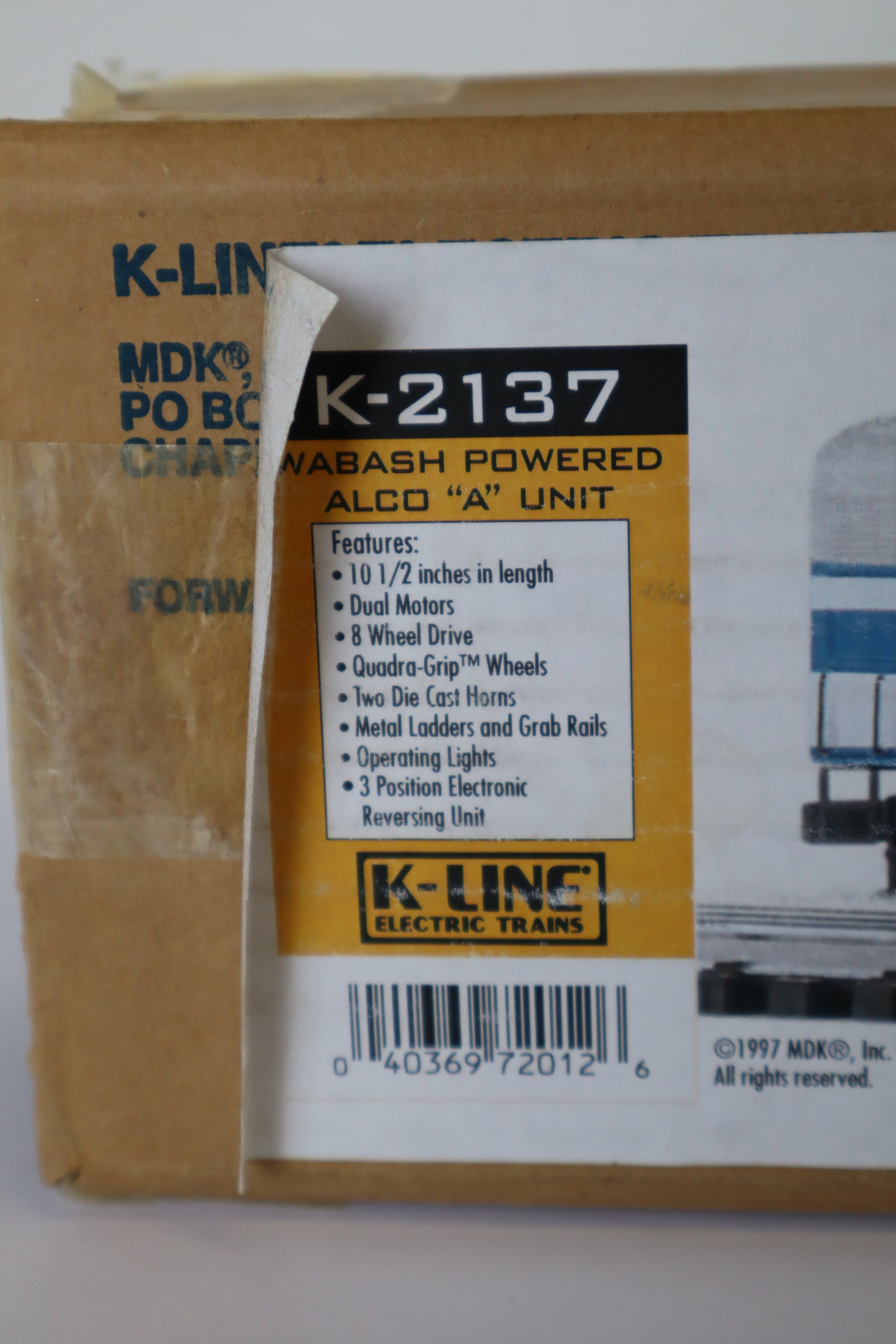 K-Line K 2137 Wabash Alco A Unit SHELL ONLY-Second hand-M7854
