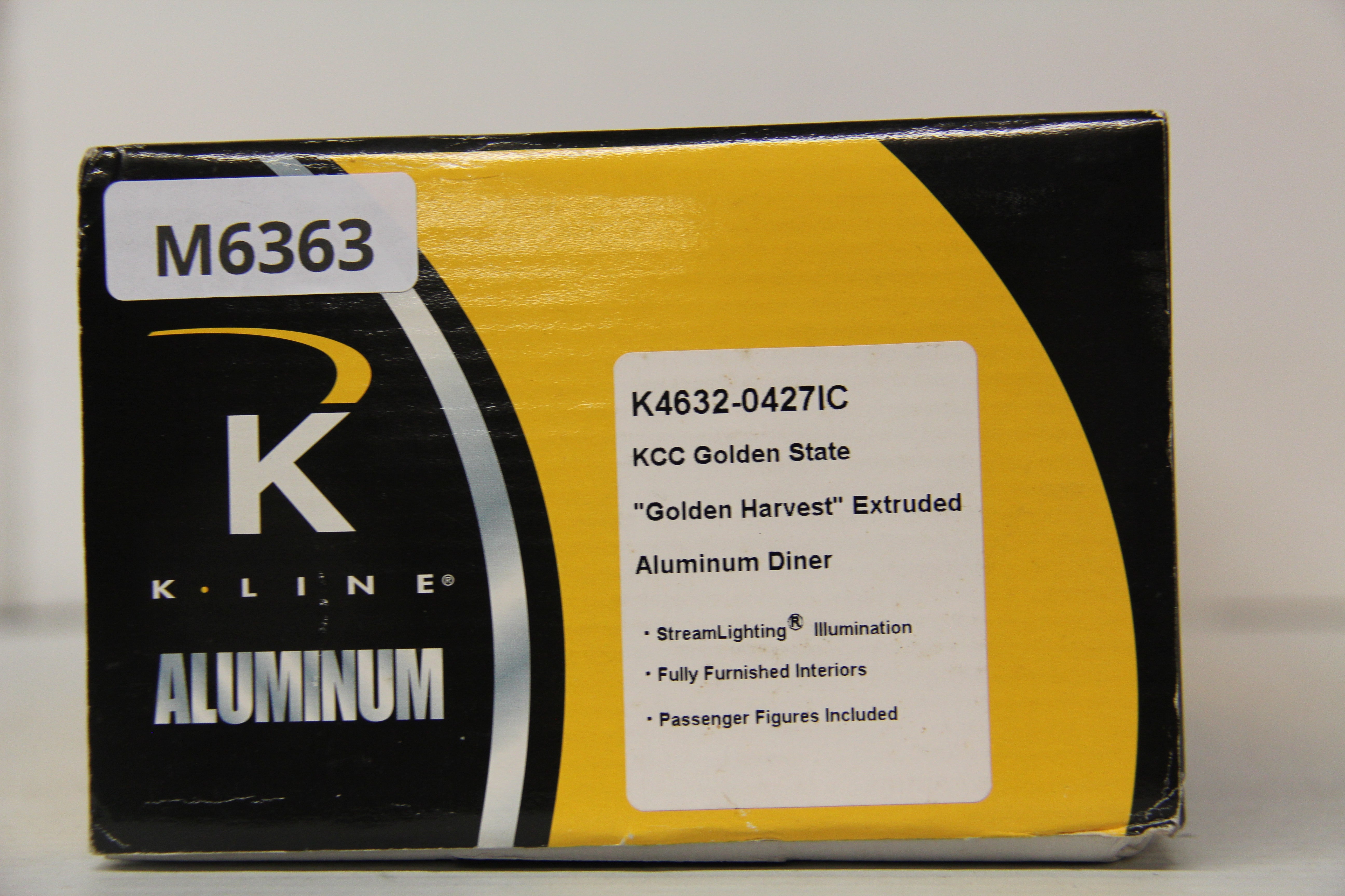 K Line K4632-0427IC KCC Golden State "Golden Harvest" Extruded Aluminum Diner-Second hand-M6363