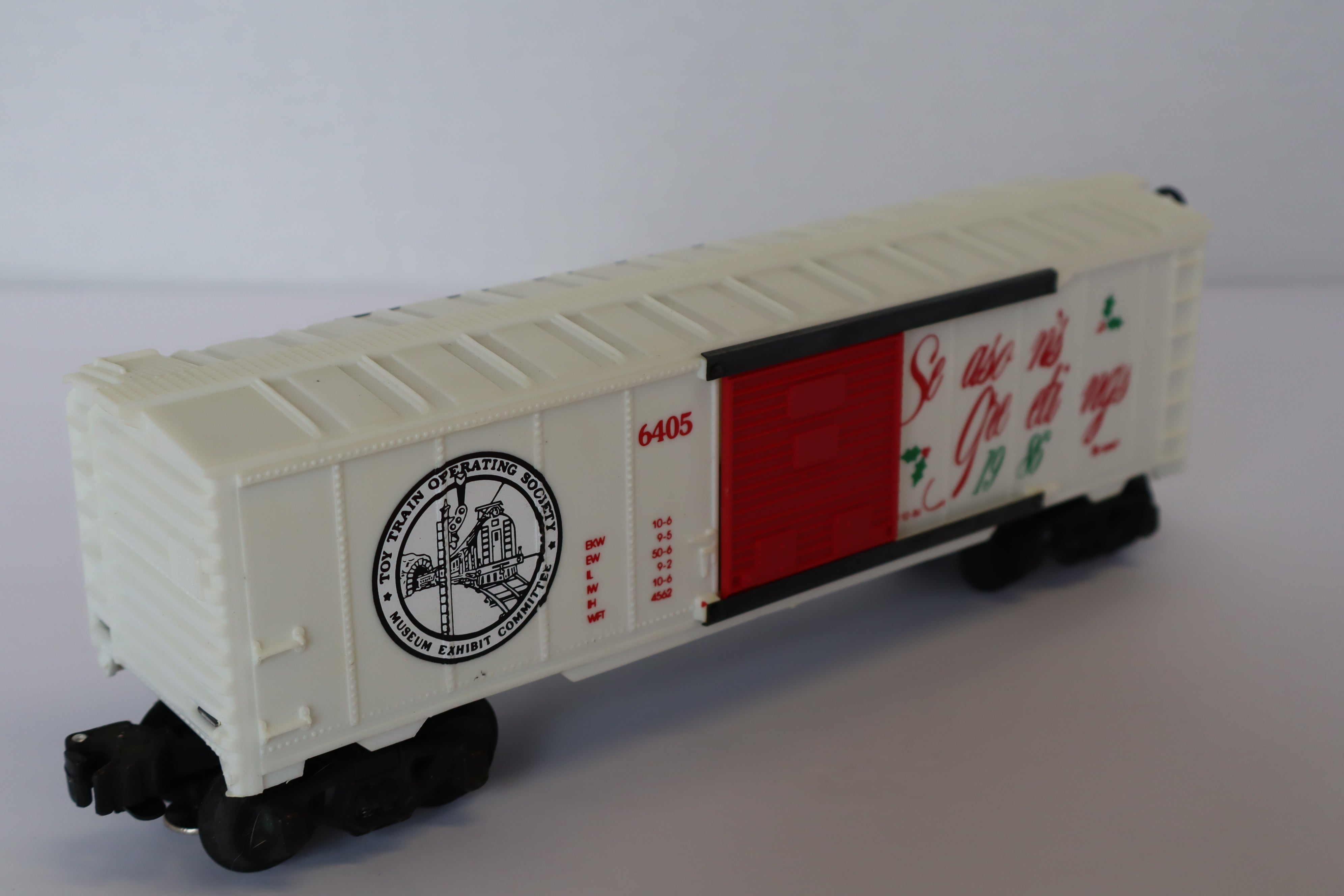 1986 K Line K-6405 TTOS Seasons Greetings Boxcar-Second hand-M7853