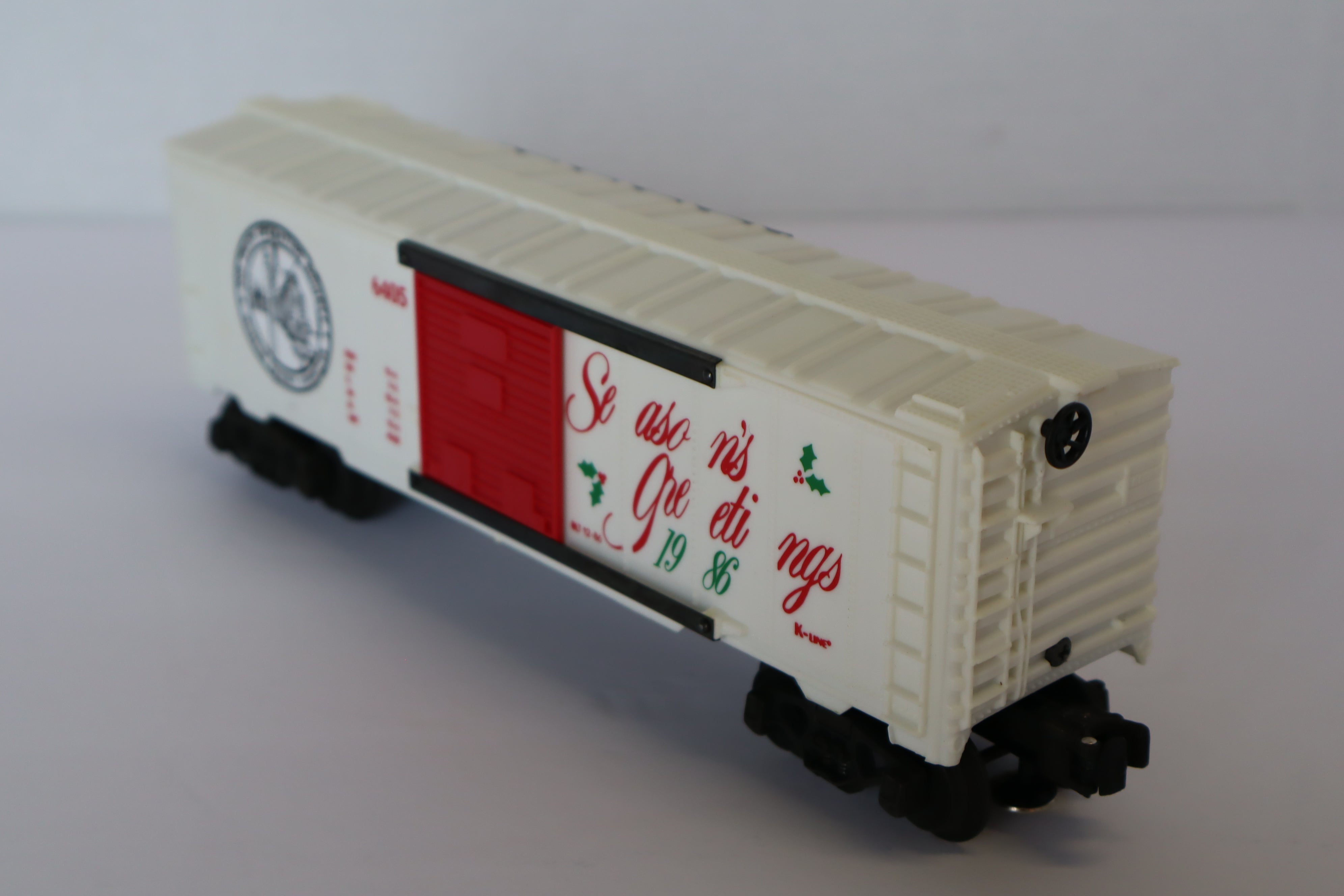 1986 K Line K-6405 TTOS Seasons Greetings Boxcar-Second hand-M7853