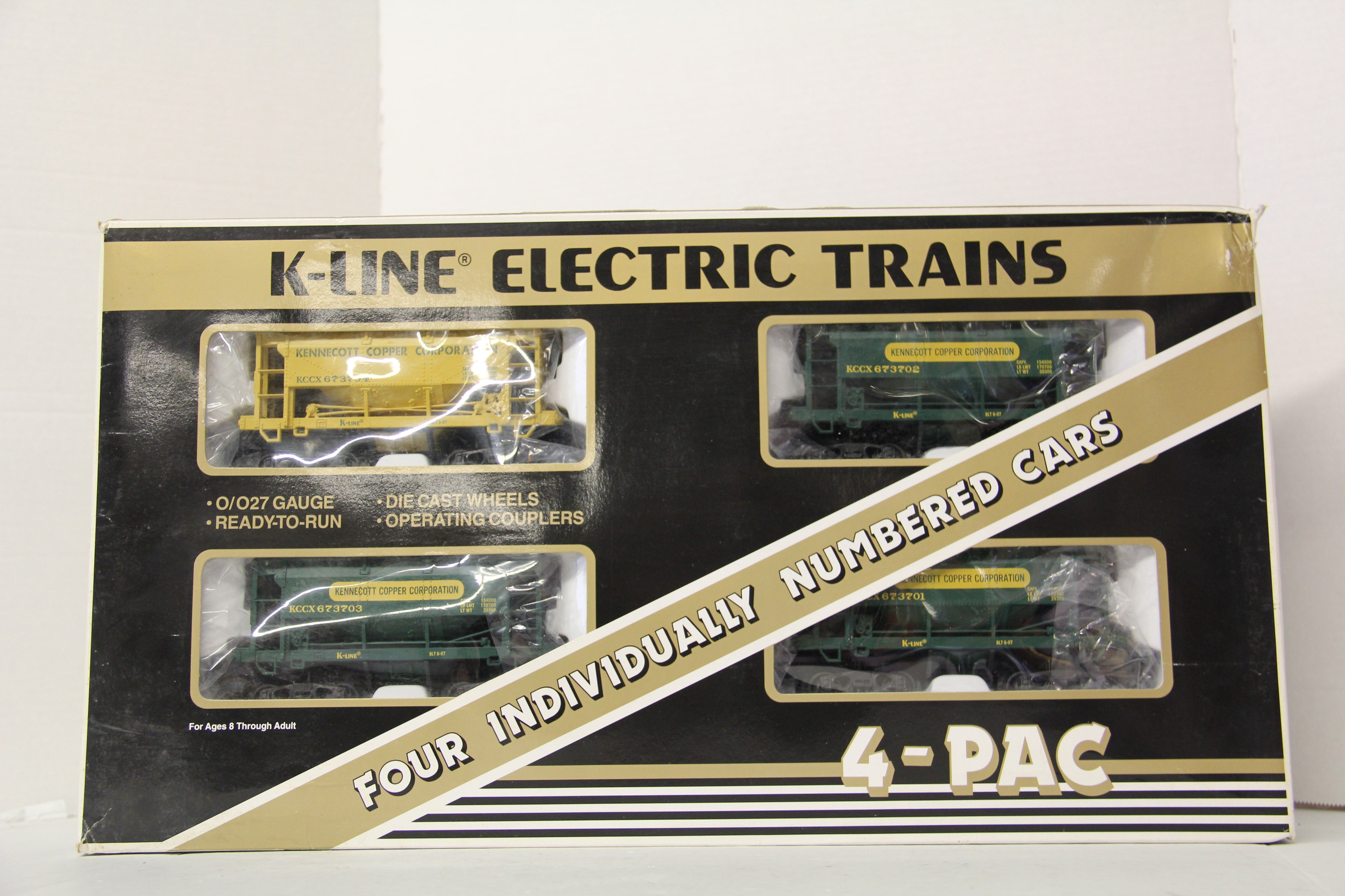 K Line K6737A1 KCC Classic Ore Car 4-Pac-Second hand-M6364