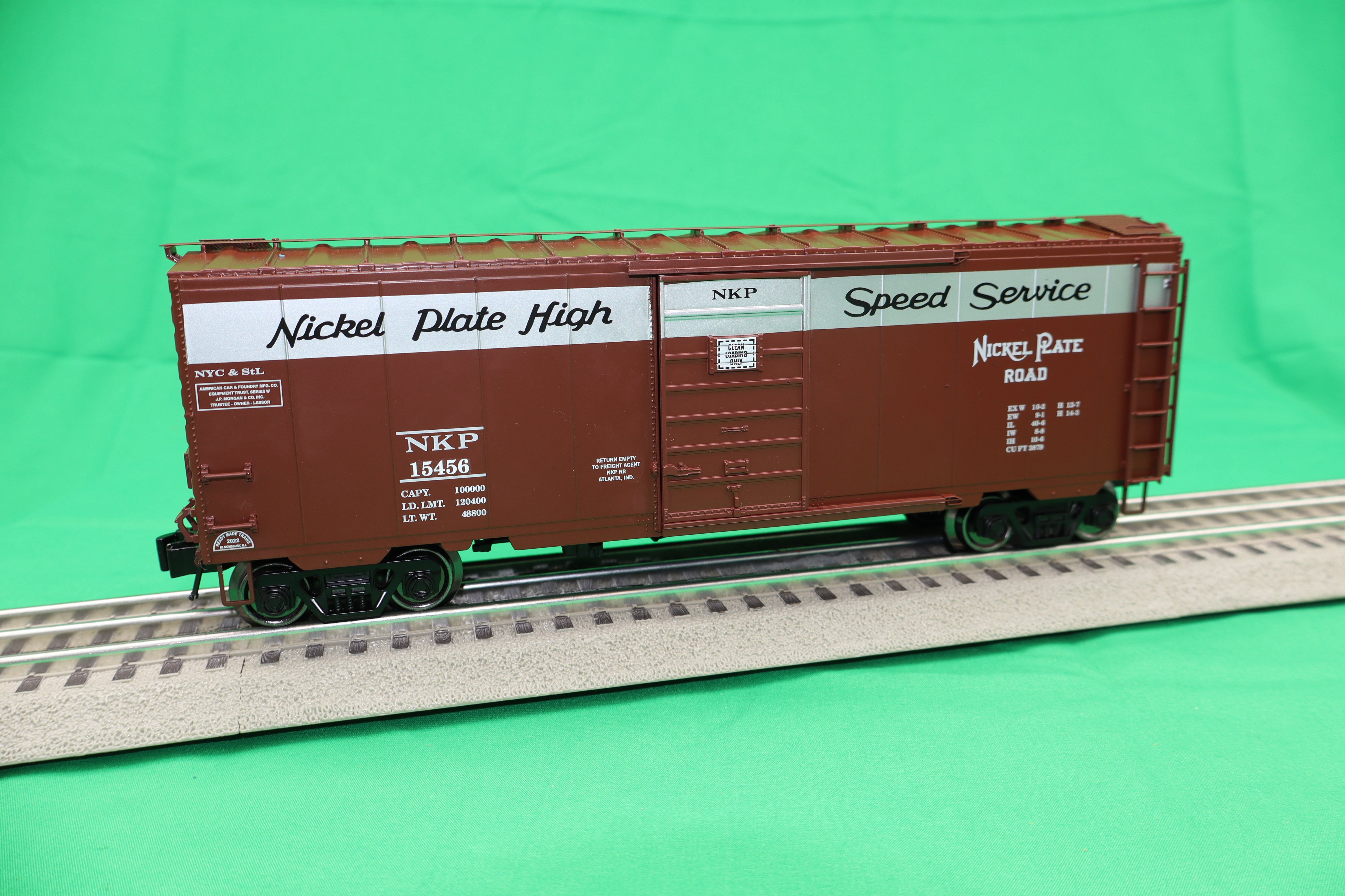 Ready Made Trains RMT-96445 - 40" PS-1 Boxcar "Nickel Plate Road" - Custom Run for MrMuffin'sTrains