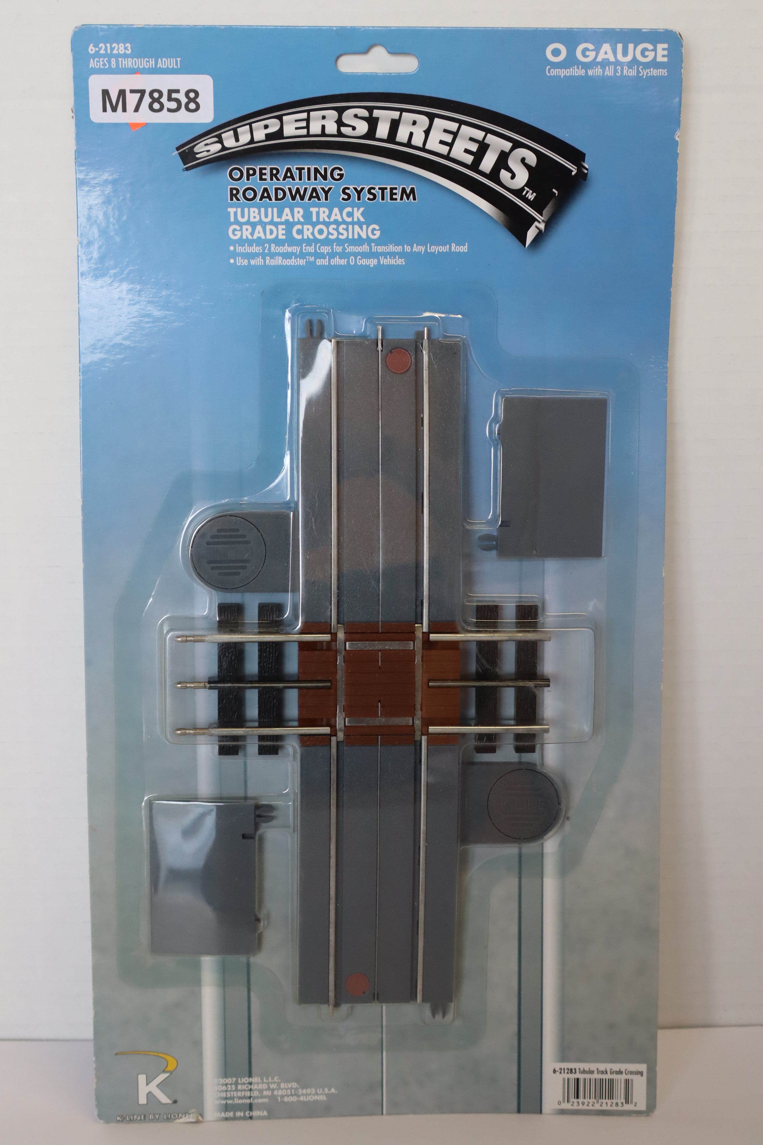 K Line by Lionel 6-21283 Superstreets Operating Tubular Track Grade Crossing-Second hand-M7858