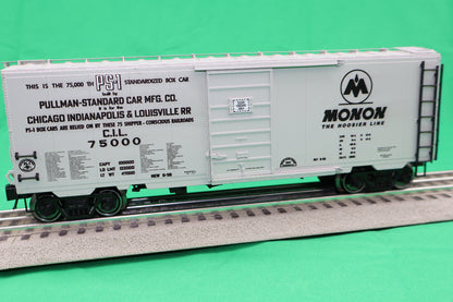 Ready Made Trains RMT-96460-2 - 40' PS-1 Box Car "Monon" #75000 - Custom Run for MrMuffin'sTrains - MrMuffin'sTrains