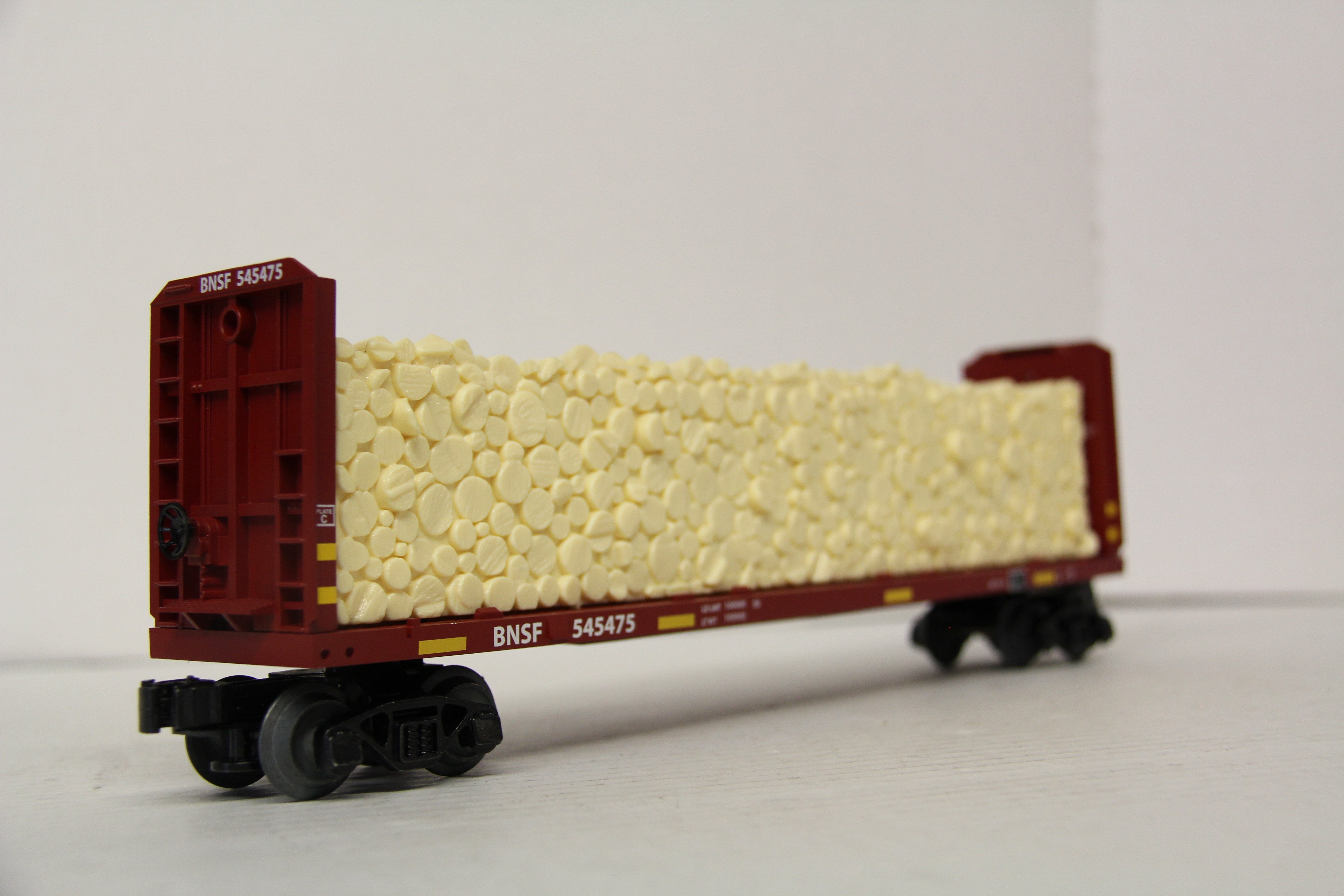 Lionel 2043091 BNSF Standard O Bulkhead Flatcar #545475-Second hand-M6371