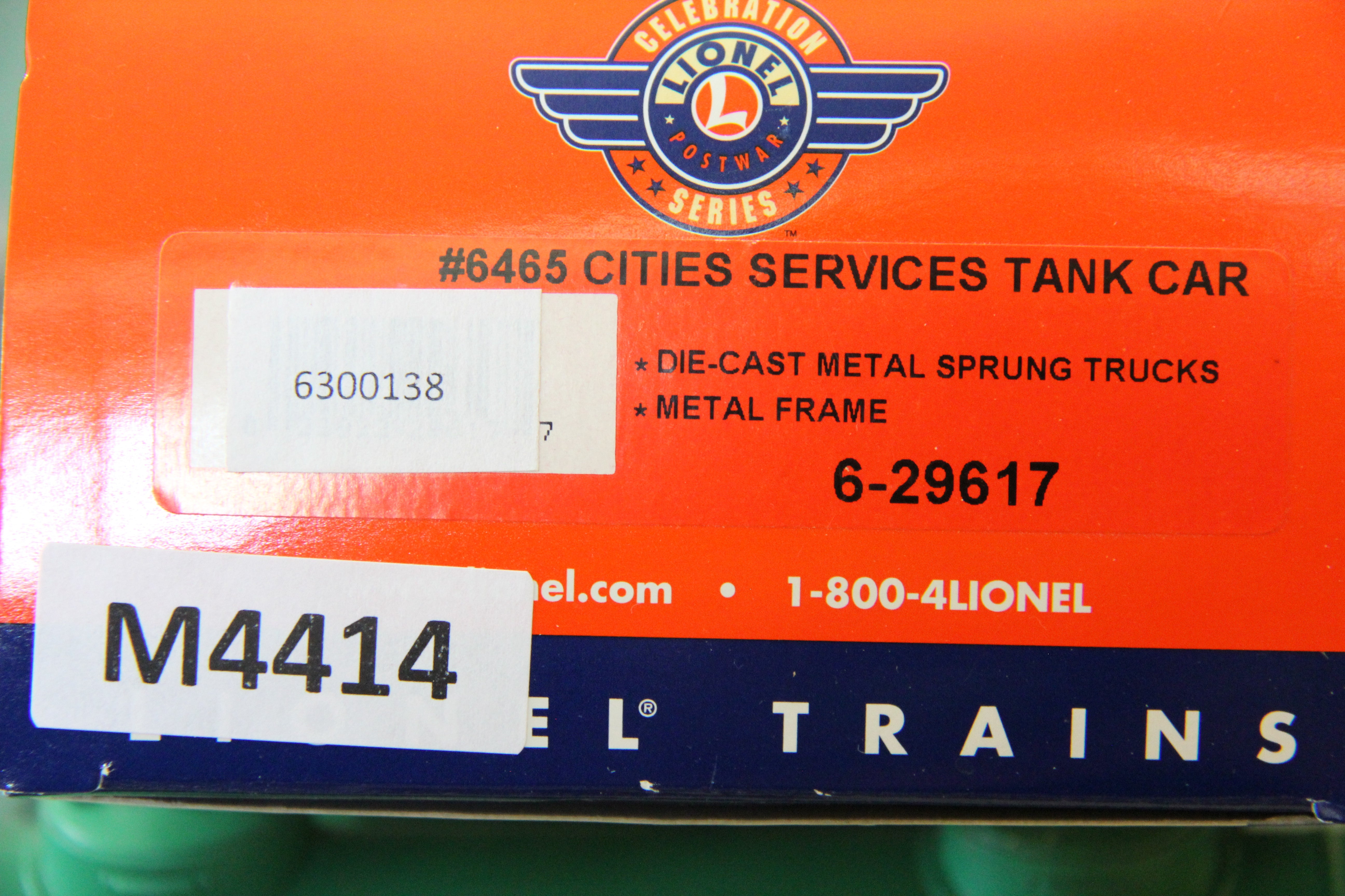 Lionel 6-29617 #6465 Cities Services Tank Car-Second hand-M4414