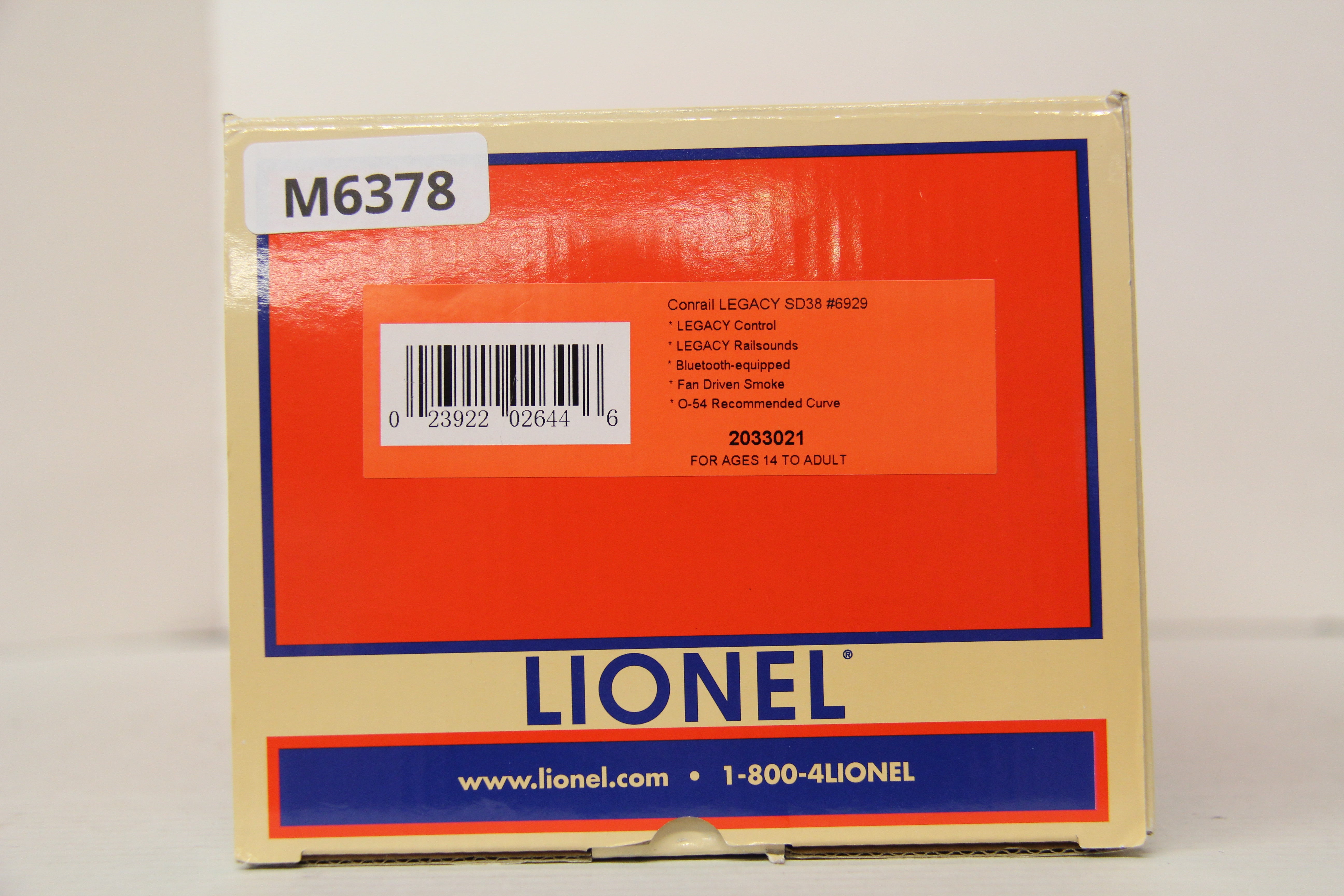 Lionel 2033021 Conrail LEGACY SD38 #6929-Second hand-M6378