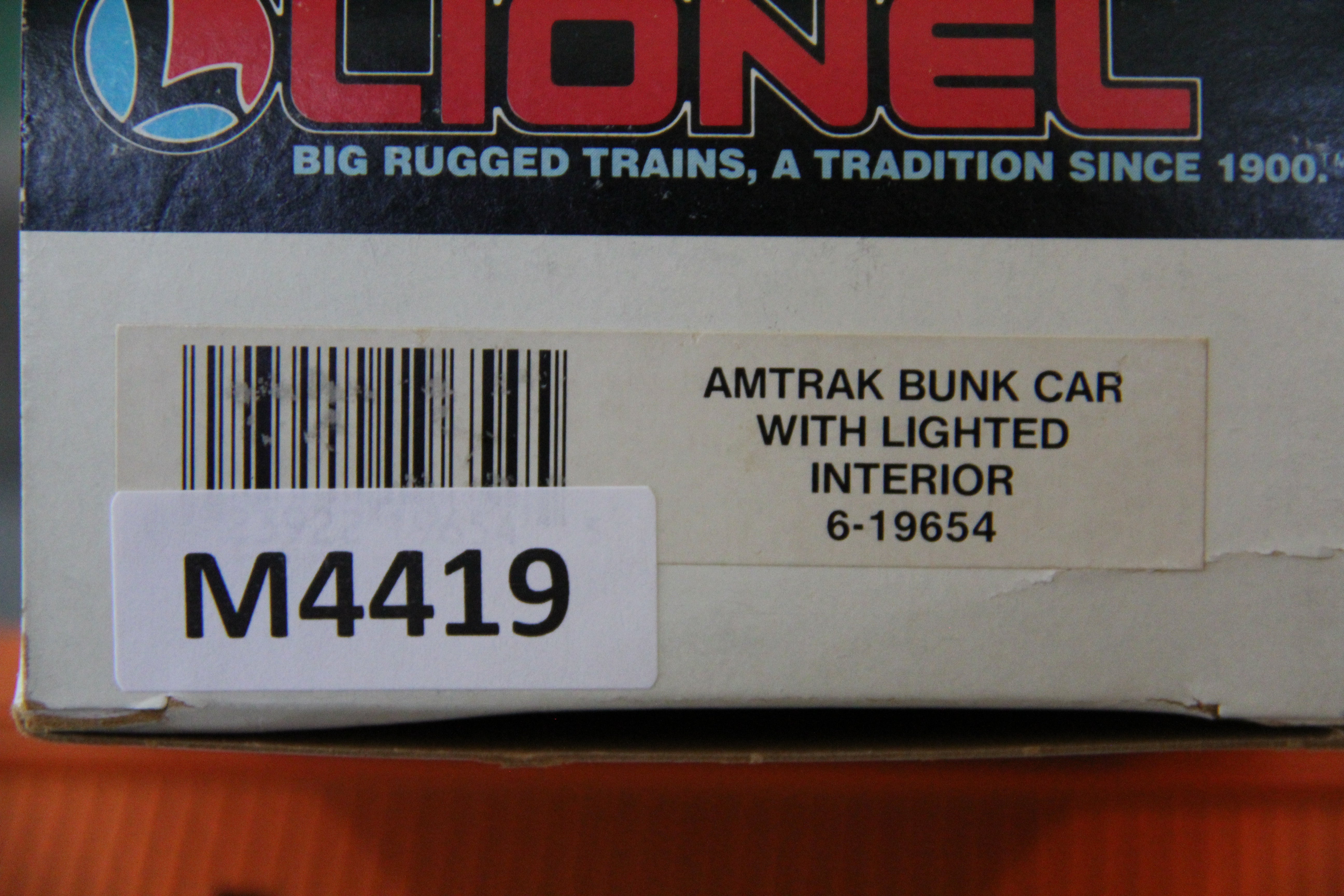 Lionel 6-19654 Amtrak Bunk Car w/ Lighted Interior-Second hand-M4419