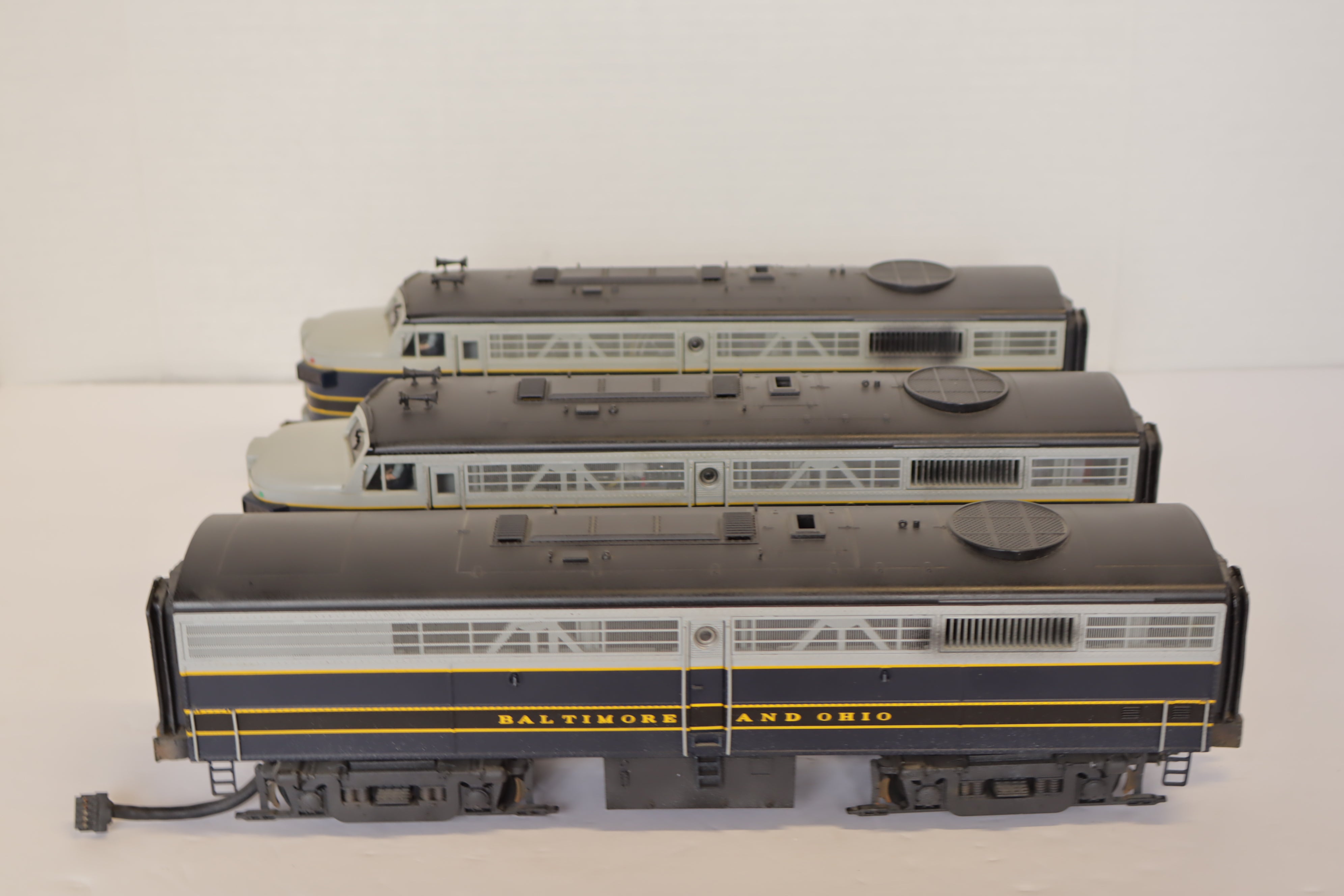 MTH 20-2239-1 Baltimore & Ohio FA-2 ABA Diesel Set-Second hand-M7678