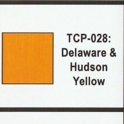 Tru-Color Paint - TCP-028 - Delaware & Hudson - Yellow (Solvent-Based Paint)