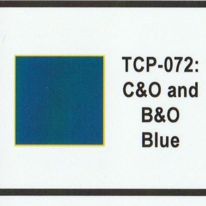 Tru-Color Paint - TCP-072 - Chesapeake & Ohio/Baltimore & Ohio - Blue (Solvent-Based Paint)