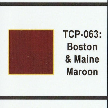 Tru-Color Paint - TCP-063 - Boston & Maine - Maroon (Solvent-Based Paint)