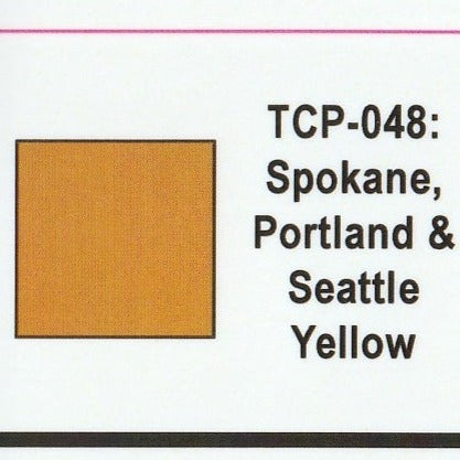 Tru-Color Paint - TCP-048 - Spokane, Portland & Seattle - Yellow (Solvent-Based Paint)