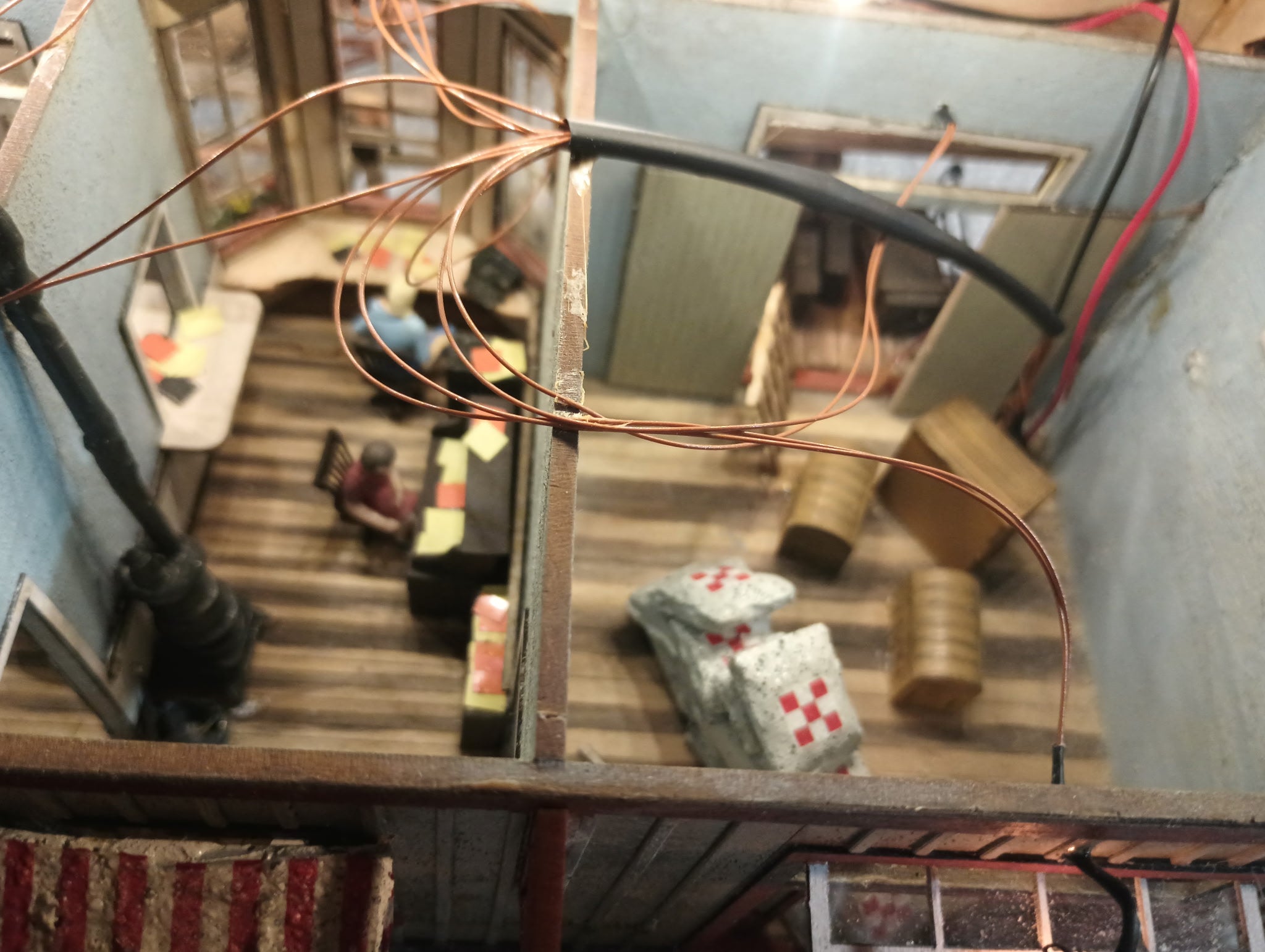 Harry Hieke Custom - Small Town Passenger Station Complex - 44" long