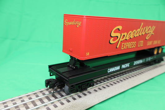 MTH 20-95702 - Premier - Flat Car "Canadian Pacific" w/ 48' Trailer