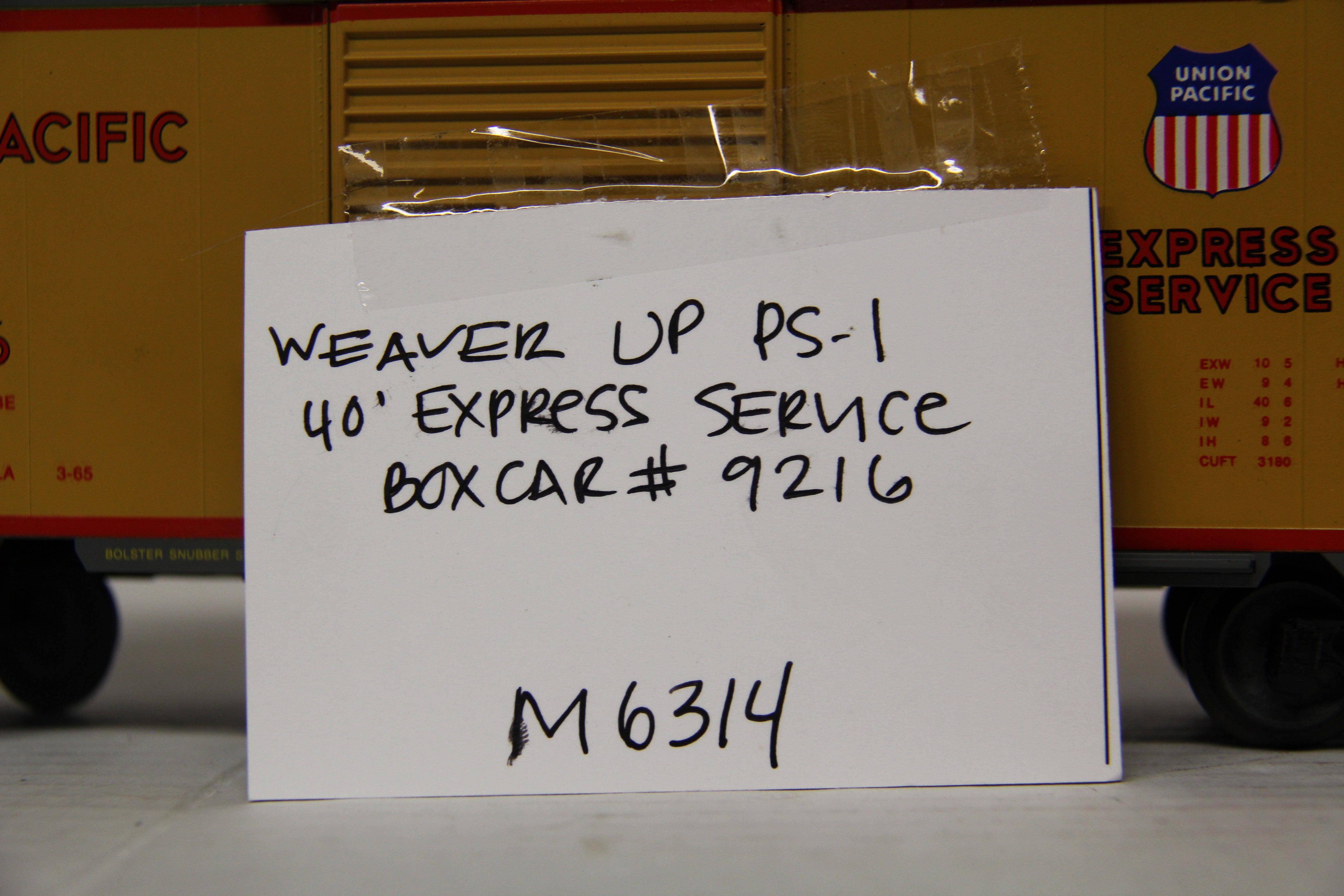 Weaver Union Pacific PS-1  40' Express Service Box Car #9216-Second hand-M6314
