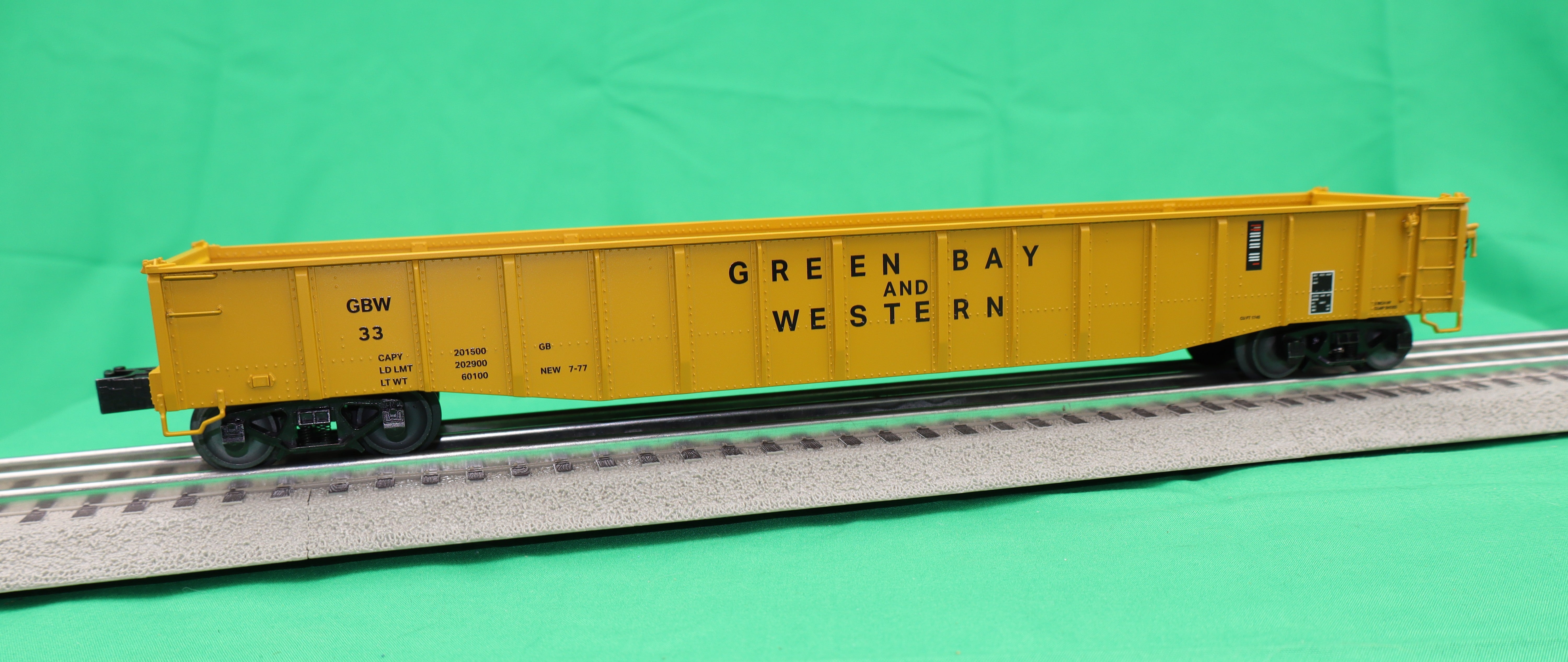 Lionel 2526540 - PS-5 Gondola Car "Green Bay & Western" #33