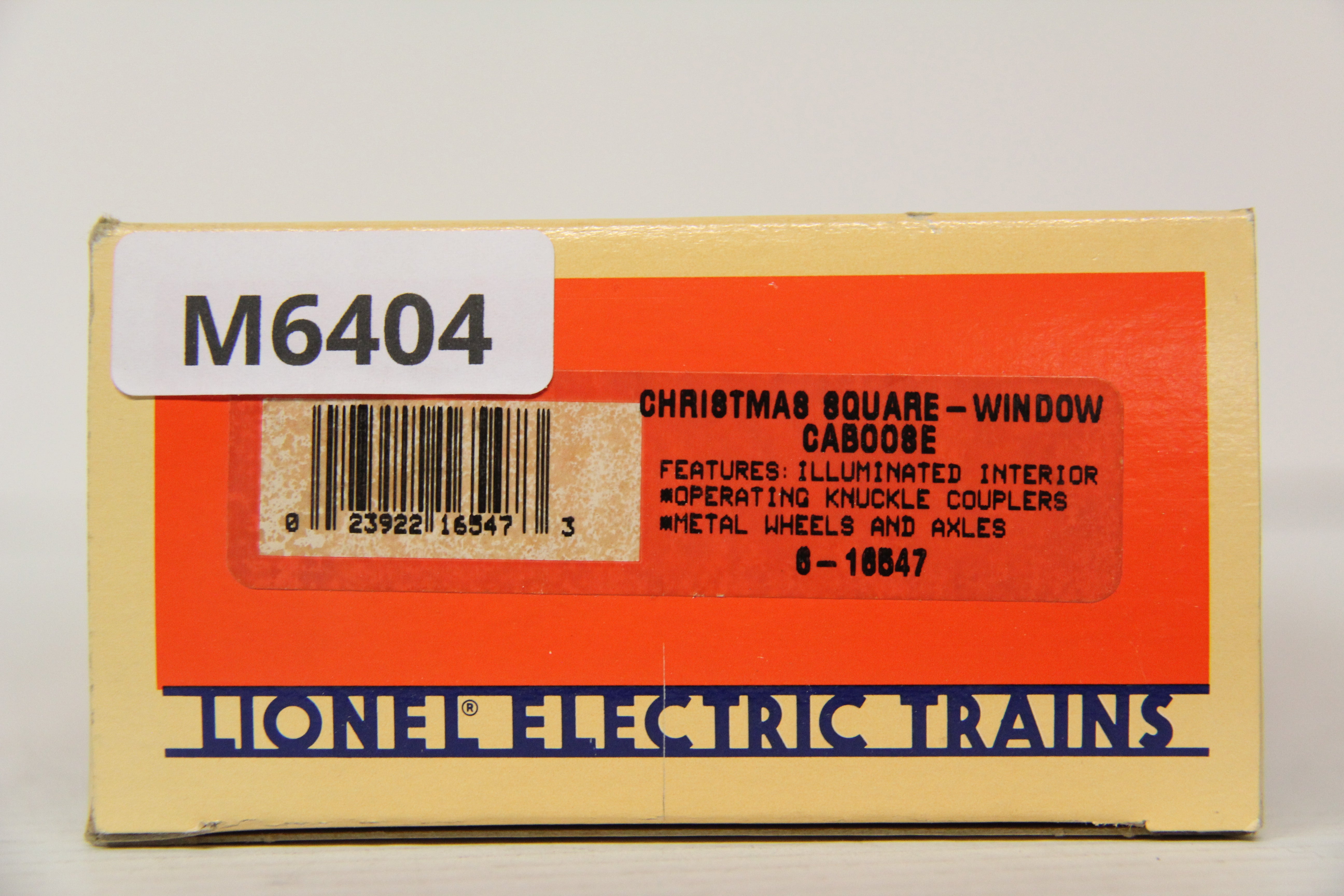 Lionel 6-16547 Christmas Square Window Caboose-Second hand-M6404
