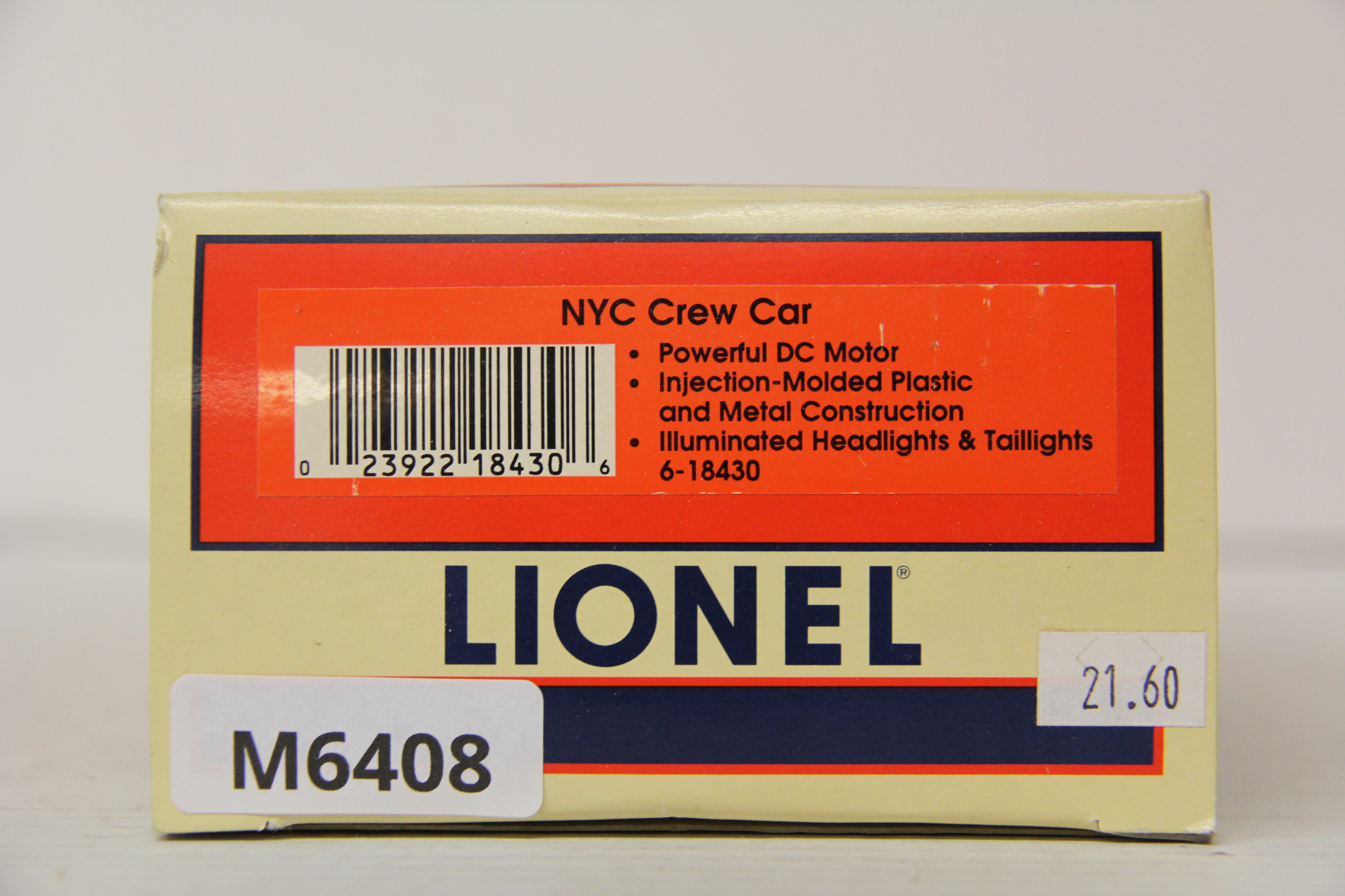 Lionel 6-18430 NYC Crew Car-Second hand-M6408