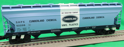 Lionel 2542181 - 4-Bay Centerflow Hopper Car "Cumberland Chemical" #52206 (ACF) - MrMuffin'sTrains