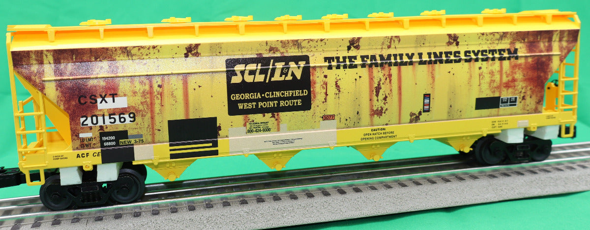 Lionel 2542161 - 4-Bay Centerflow Hopper Car "CSX" #201569 (ACF) Weathered
