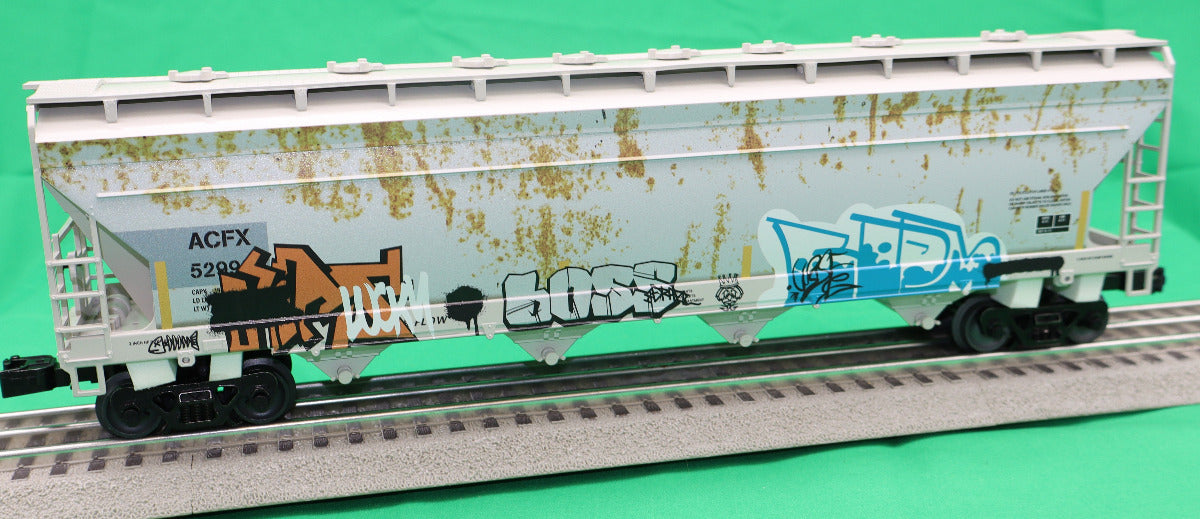 Lionel 2542132 - 4-Bay Covered Hopper Car "ACFX" #52998 (Graffiti)
