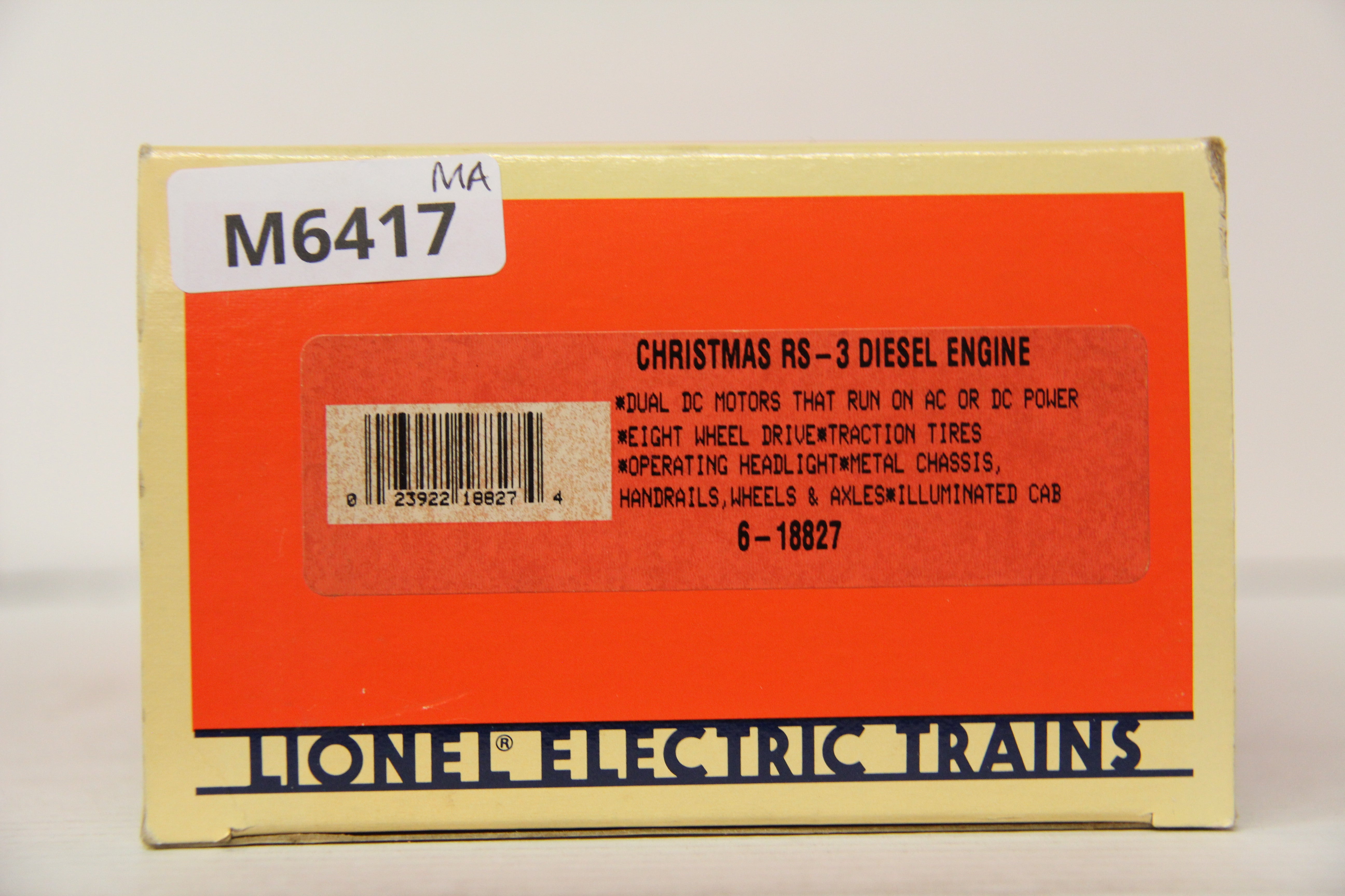 Lionel 6-18827 Christmas RS-3 Diesel Engine-Second hand-M6417