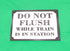 Trackside 3D #30 - 3D Printed Railroad Signs "Do Not Flush" (While Train is in Station)