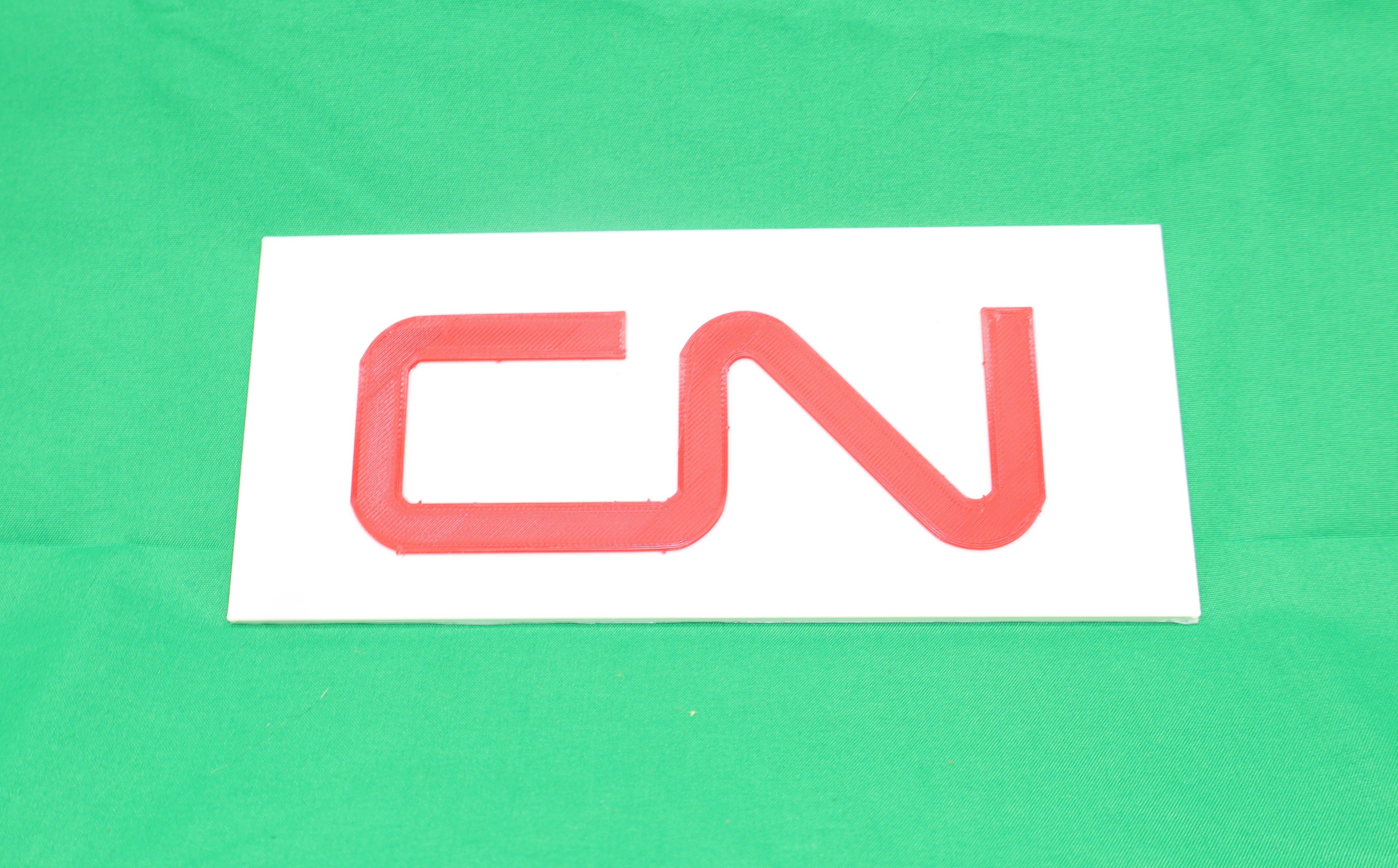 Trackside 3D #20 - 3D Printed Railroad Signs "Canadian National" (CN)