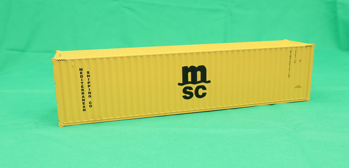 Atlas O 3002585 - Master - 40' High Cube Container “MSC” - MrMuffin'sTrains