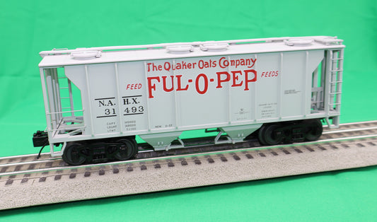 Atlas O 3001342 - Premier - PS-2 2-Bay Hopper "Full-O-Pep Feeds" - MrMuffin'sTrains
