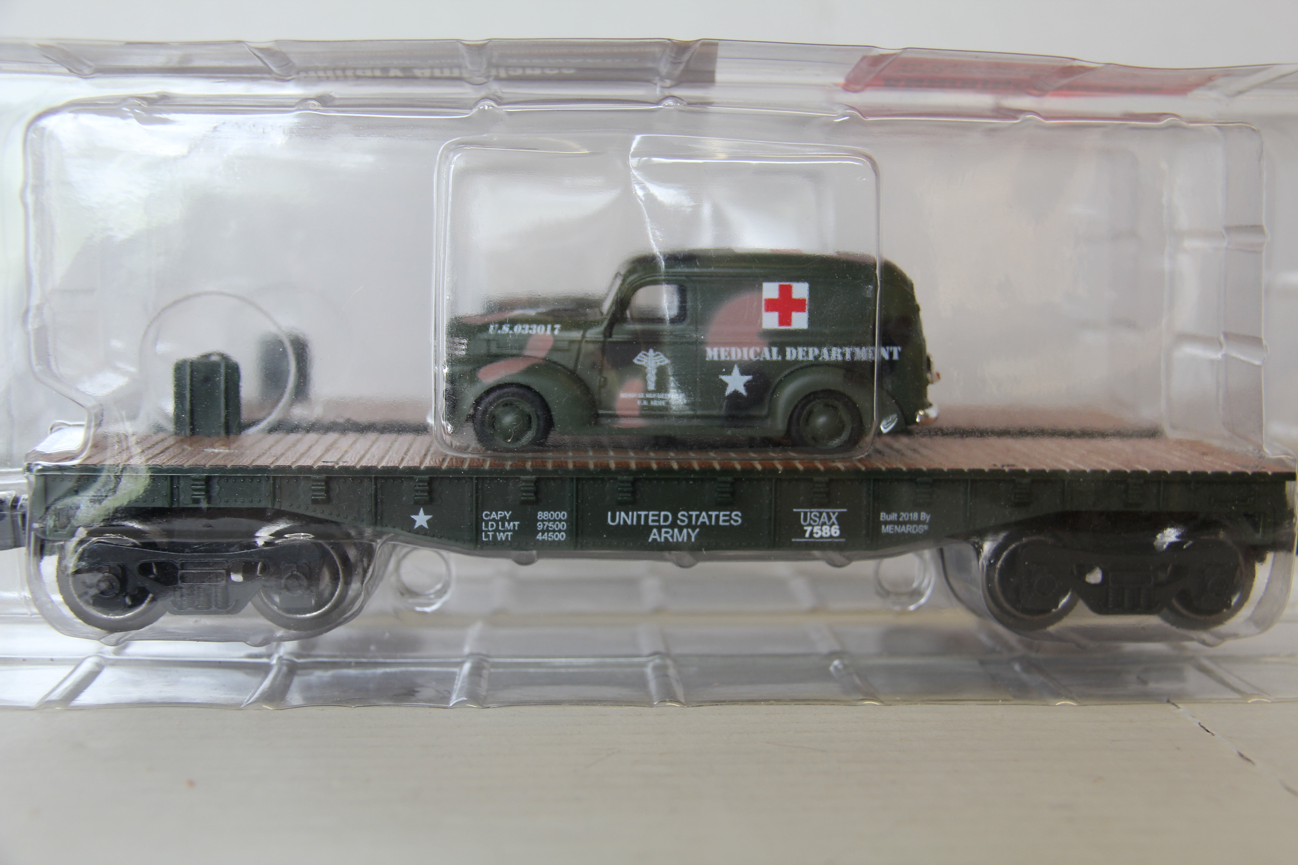 Menards 279-3479 & 279-3573 Military 7 Car Set-Second hand-M4503