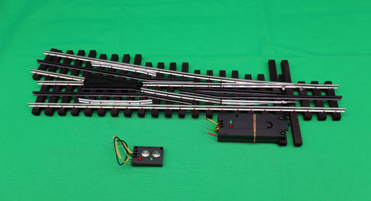 Ross Custom Switches #100M - Super Line - Regular 11 Degree Track (Right Hand) w/ Dz1000 - MrMuffin'sTrains