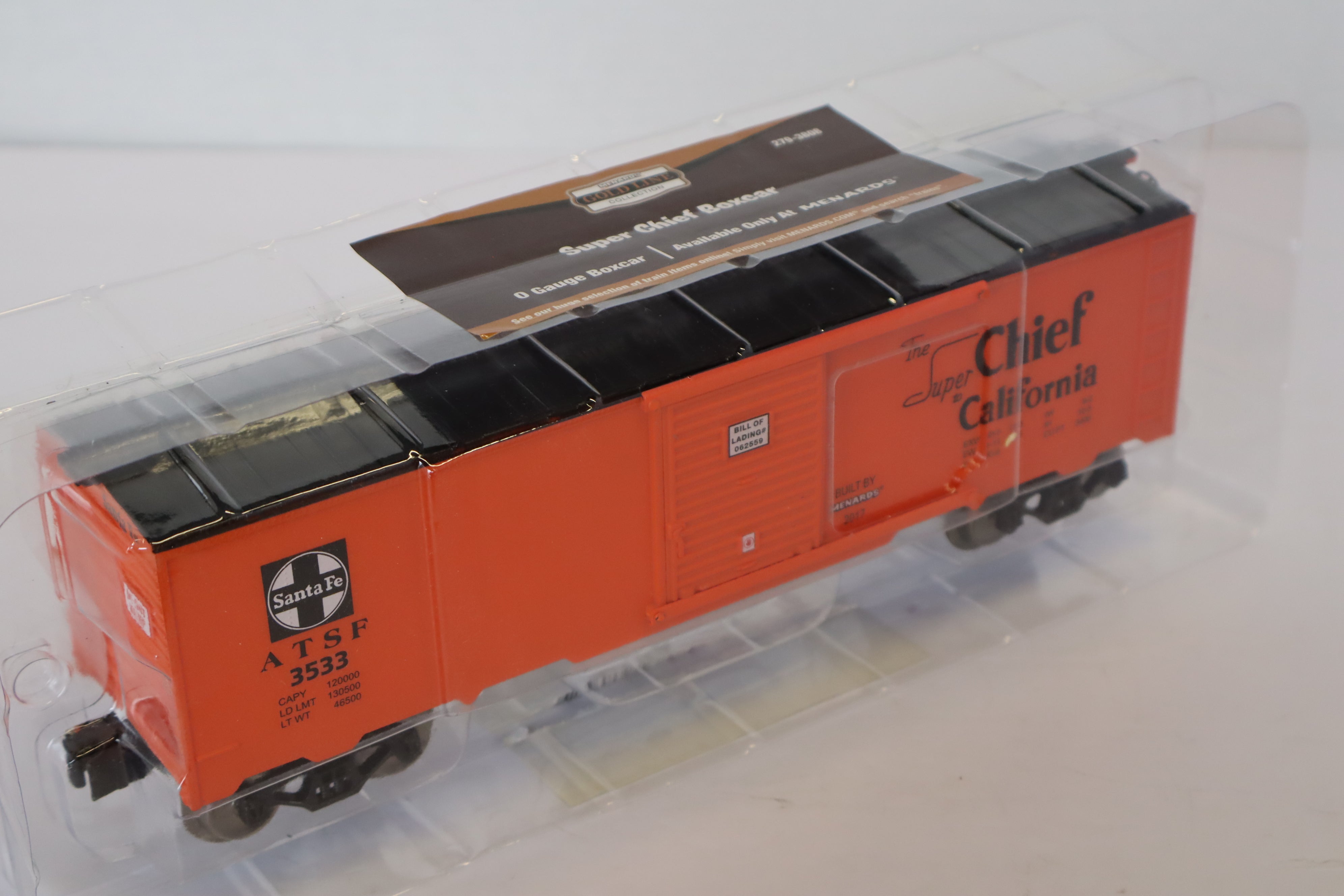 Menards #279-3808 Super Chief Boxcar-Second hand-M7884