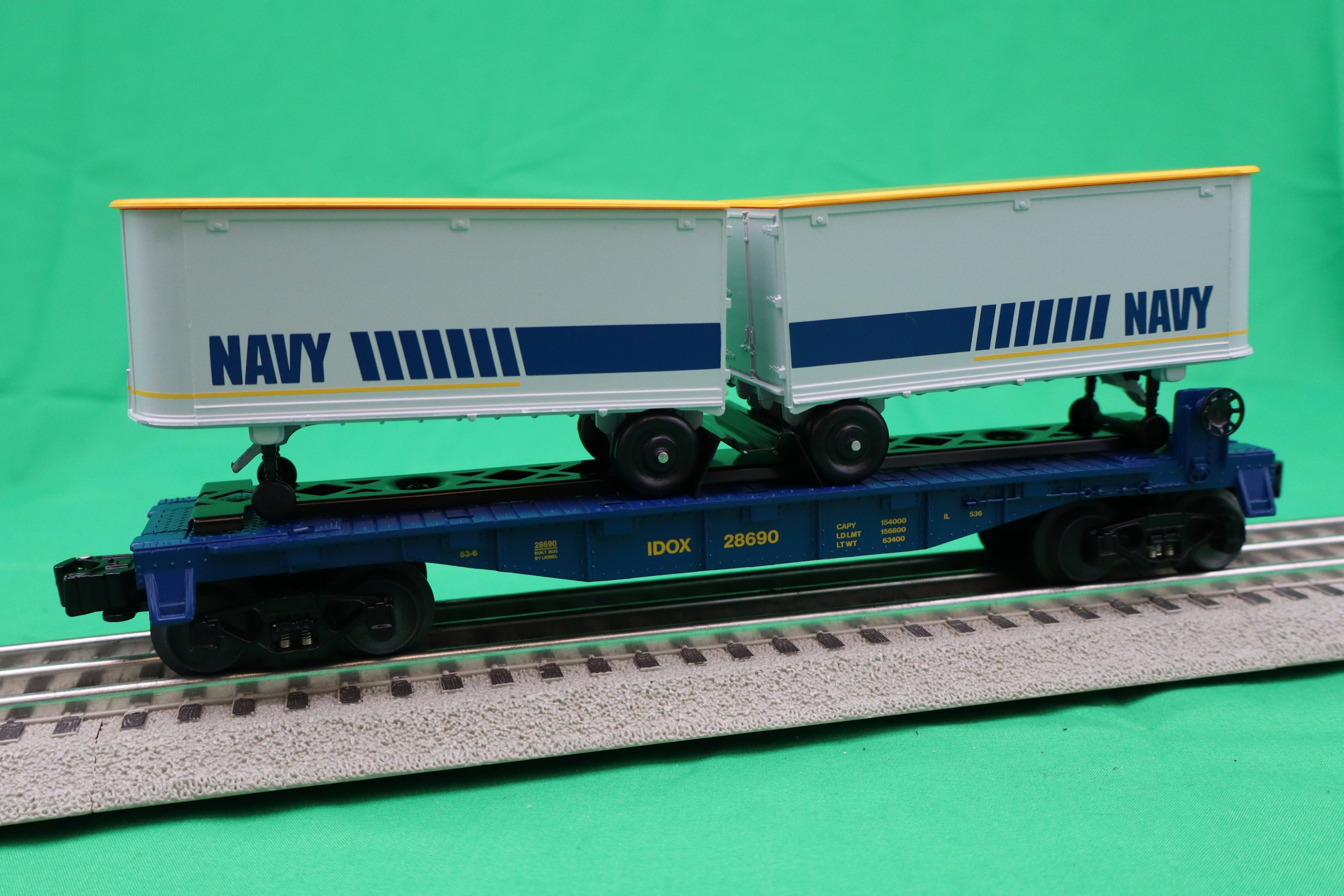 Lionel 2528690 - Flatcar "U.S. Navy" w/ Piggyback Trailers