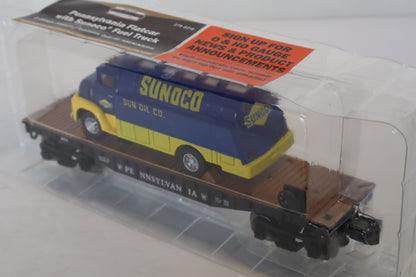Menards #279-8318 Pennsylvania Flatcar w/ Sunoco Fuel Truck-Second hand-M7887