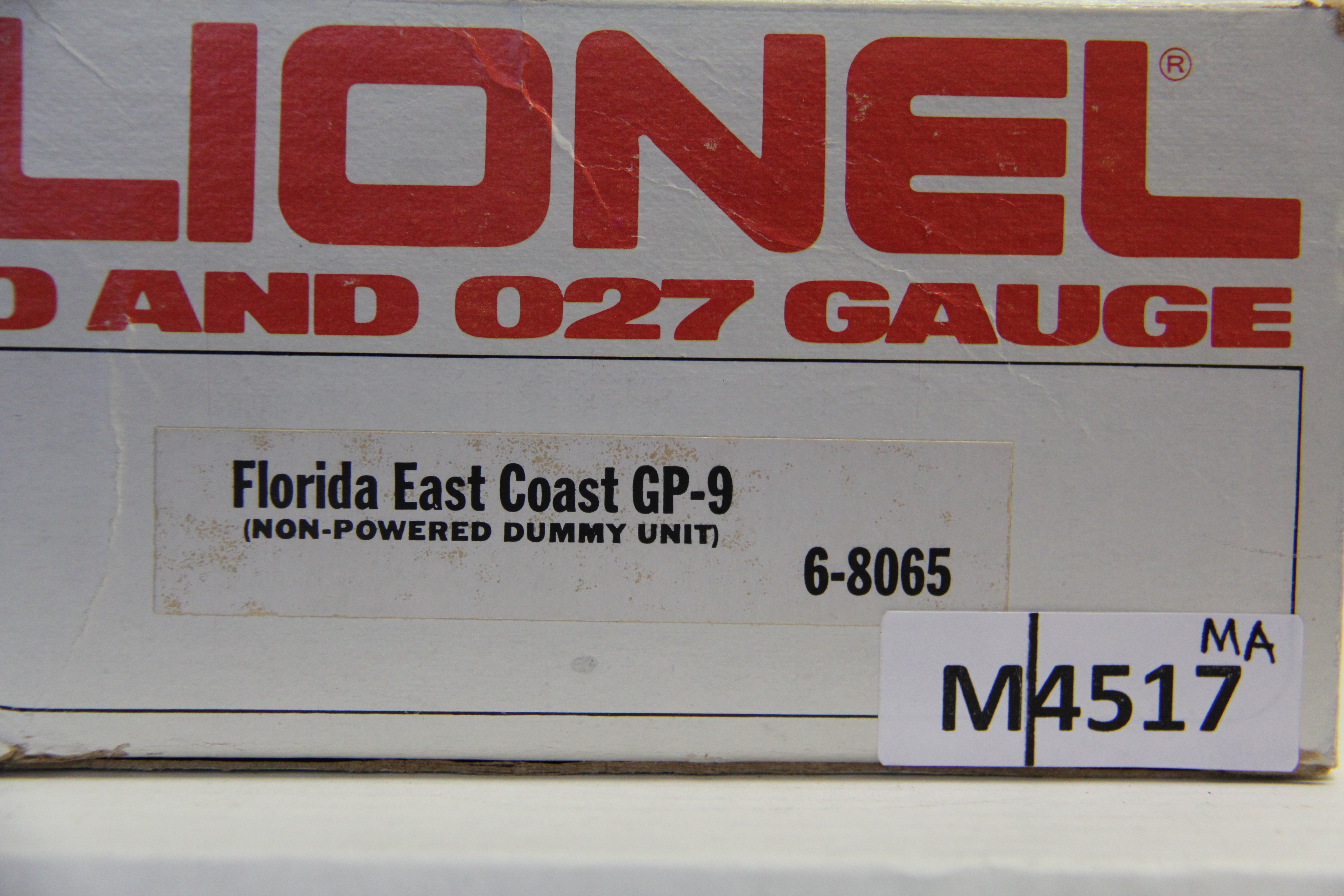 Lionel 6-8065 Florida East Coast GP-9 (Non-Powered Dummy Unit)-Second hand-M4517