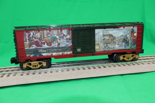 Lionel 2428150 - Thomas Kinkade / Disney - Mickey & Minnie Candy Cane Express Boxcar - MrMuffin'sTrains