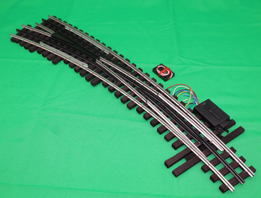 Ross Custom Switches #231M25 - Premiere Line - #6 096-072 Curved Switch Track (Left) w/ Dz2500