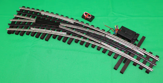 Ross Custom Switches #161M25 - Super Line - 072-054 Curved Switch Track (Left) w/ Dz2500