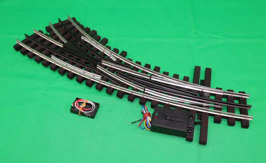 Ross Custom Switches #150M25 - Super Line - 054-031 Curved Switch Track (Right) w/ Dz2500 - MrMuffin'sTrains