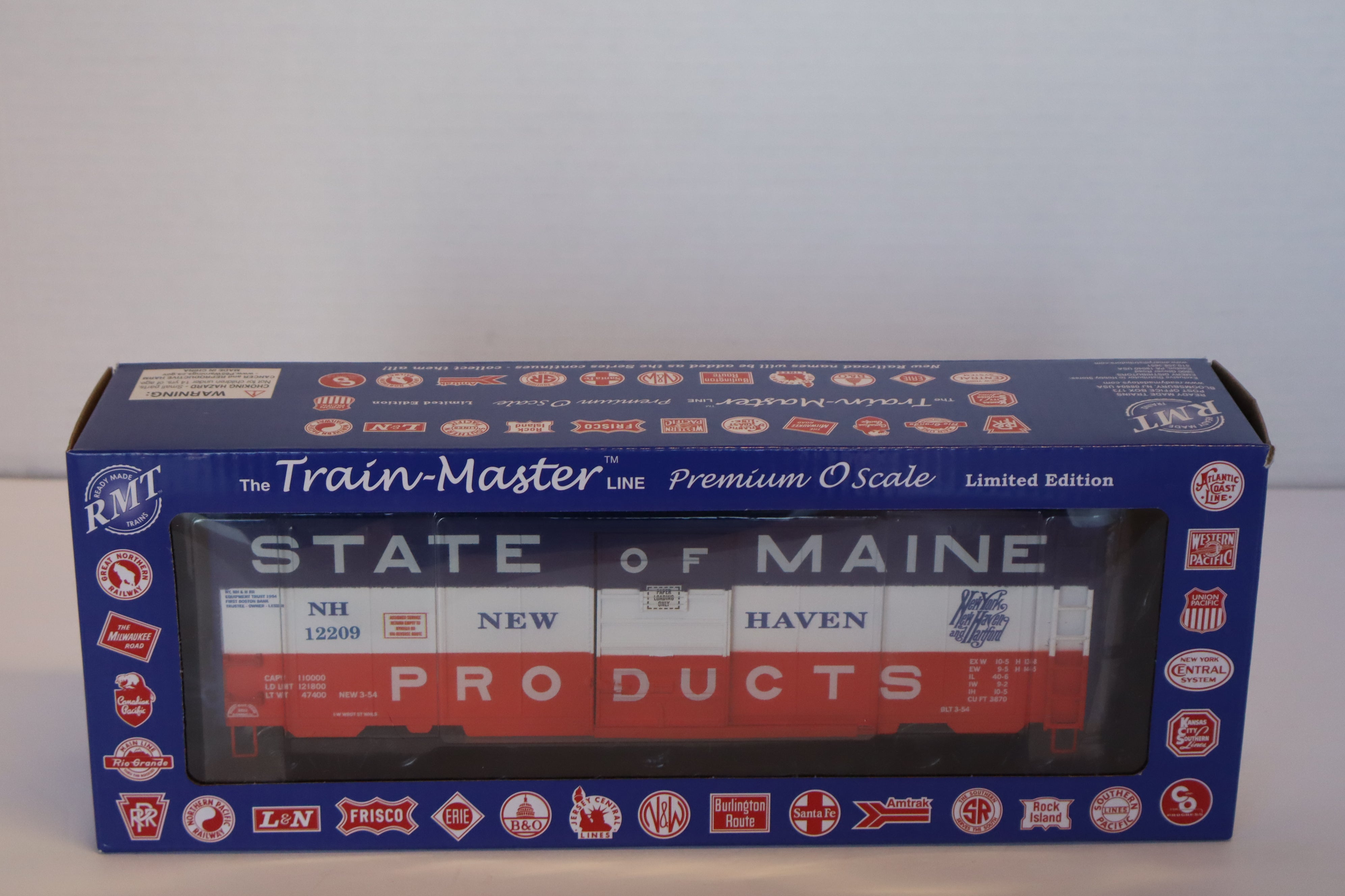 RMT #96449 New Haven 40' PS01 Boxcar (Red-White-Blue)-Second hand-M7898