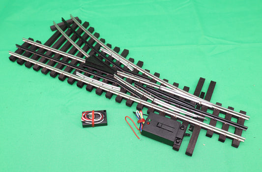 Ross Custom Switches #115M25 - Super Line - O54 Switch Track (Right Hand) w/ Dz2500 - MrMuffin'sTrains