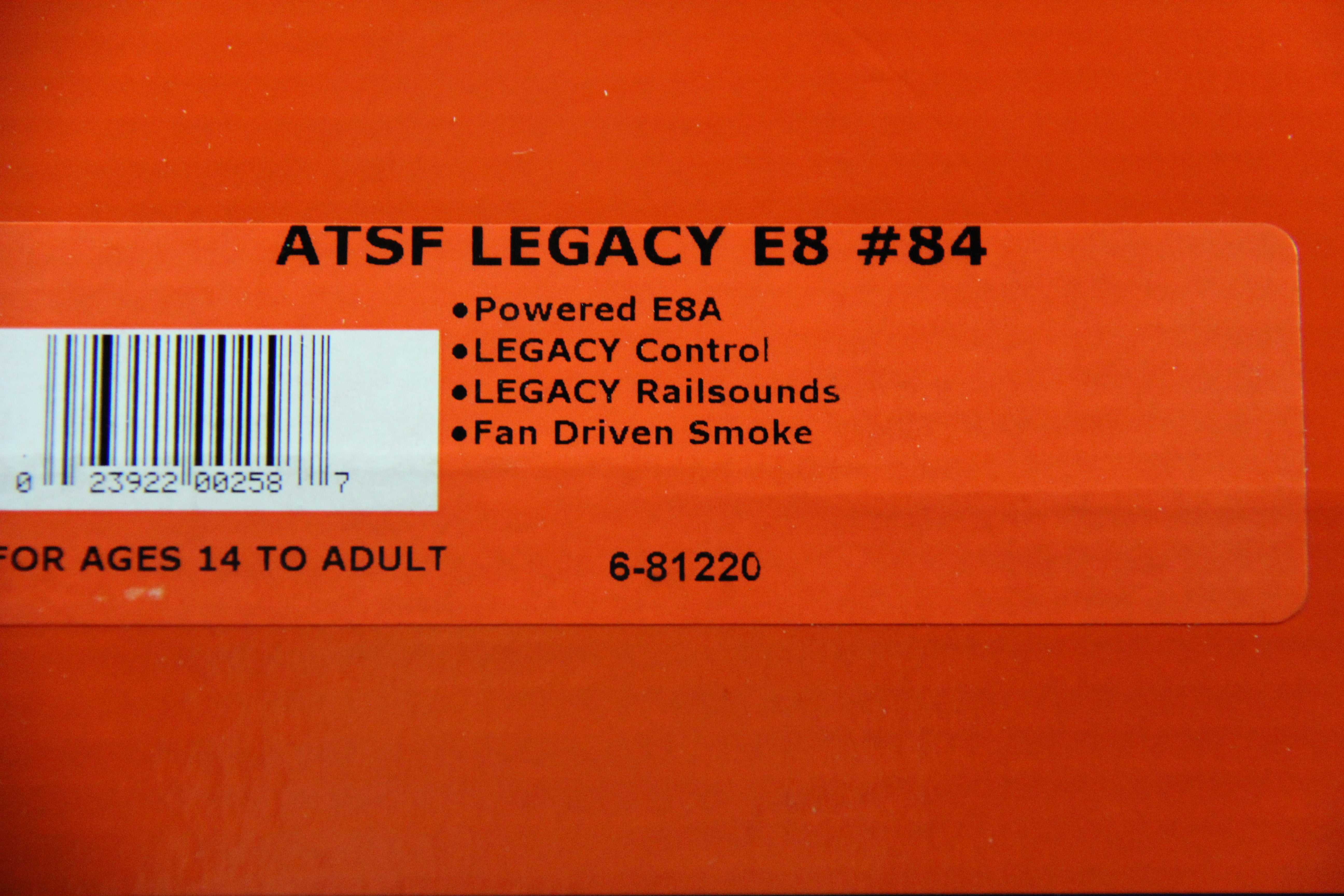 Lionel 6-81219 ATSF Legacy E8 Diesel AA Set #84 & #87 -Second hand-M4132