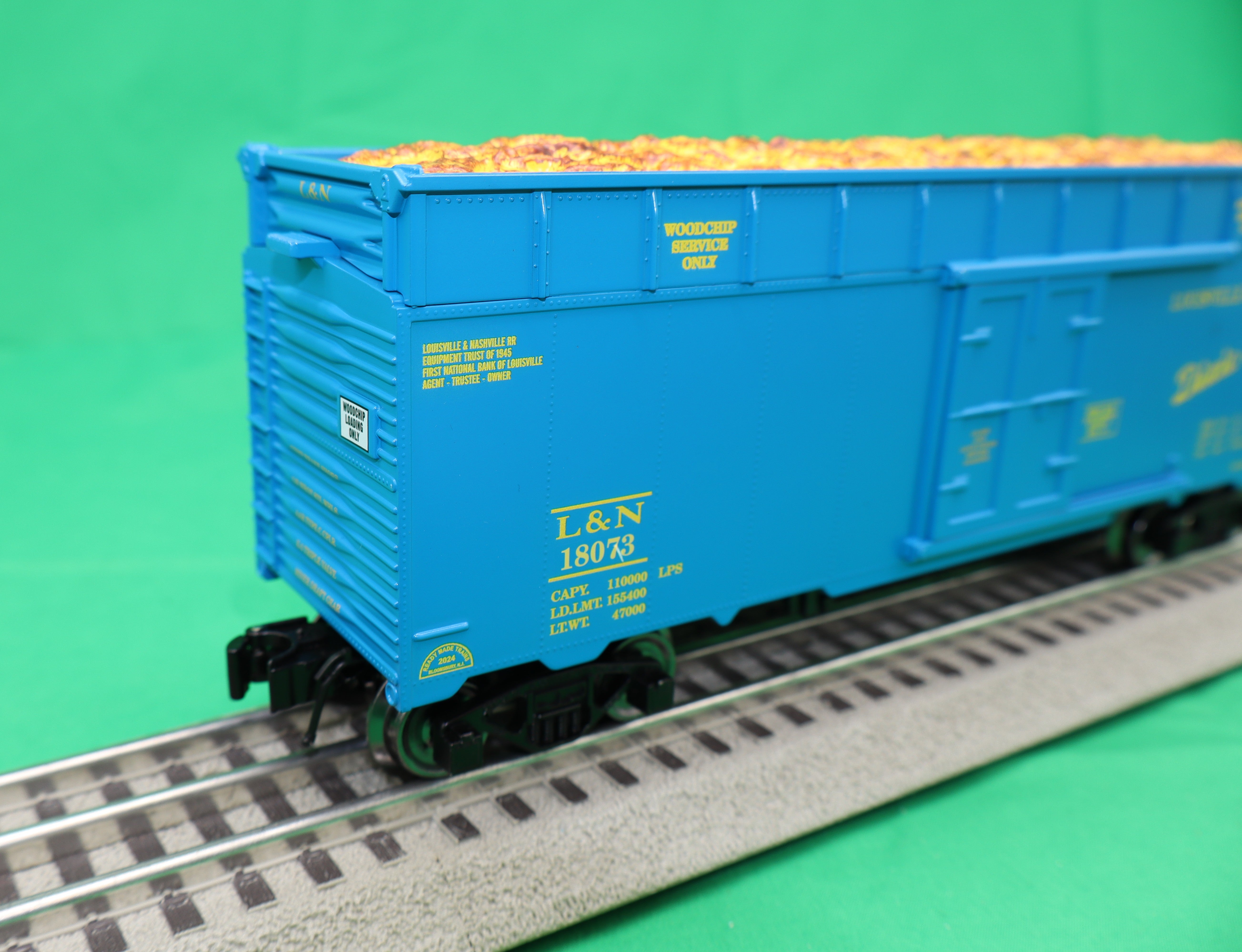 Ready Made Trains RMT-86464 - 40' Woodchip Car "Louisville & Nashville" - Custom Run for MrMuffin'sTrains