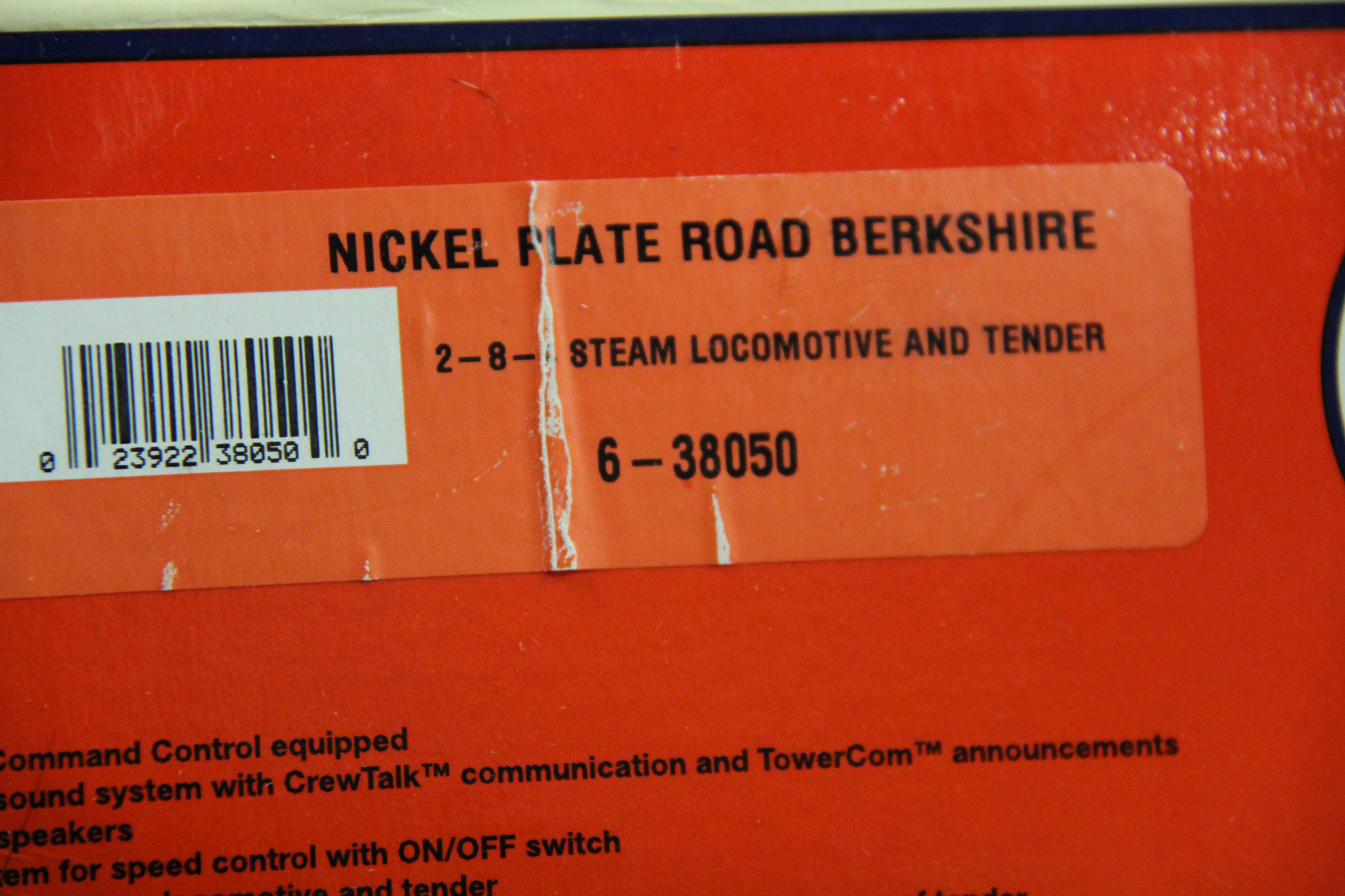 Lionel 6-38050 Nickel Plate Road TMCC 2-8-4 Berkshire #779-Second hand-M4138