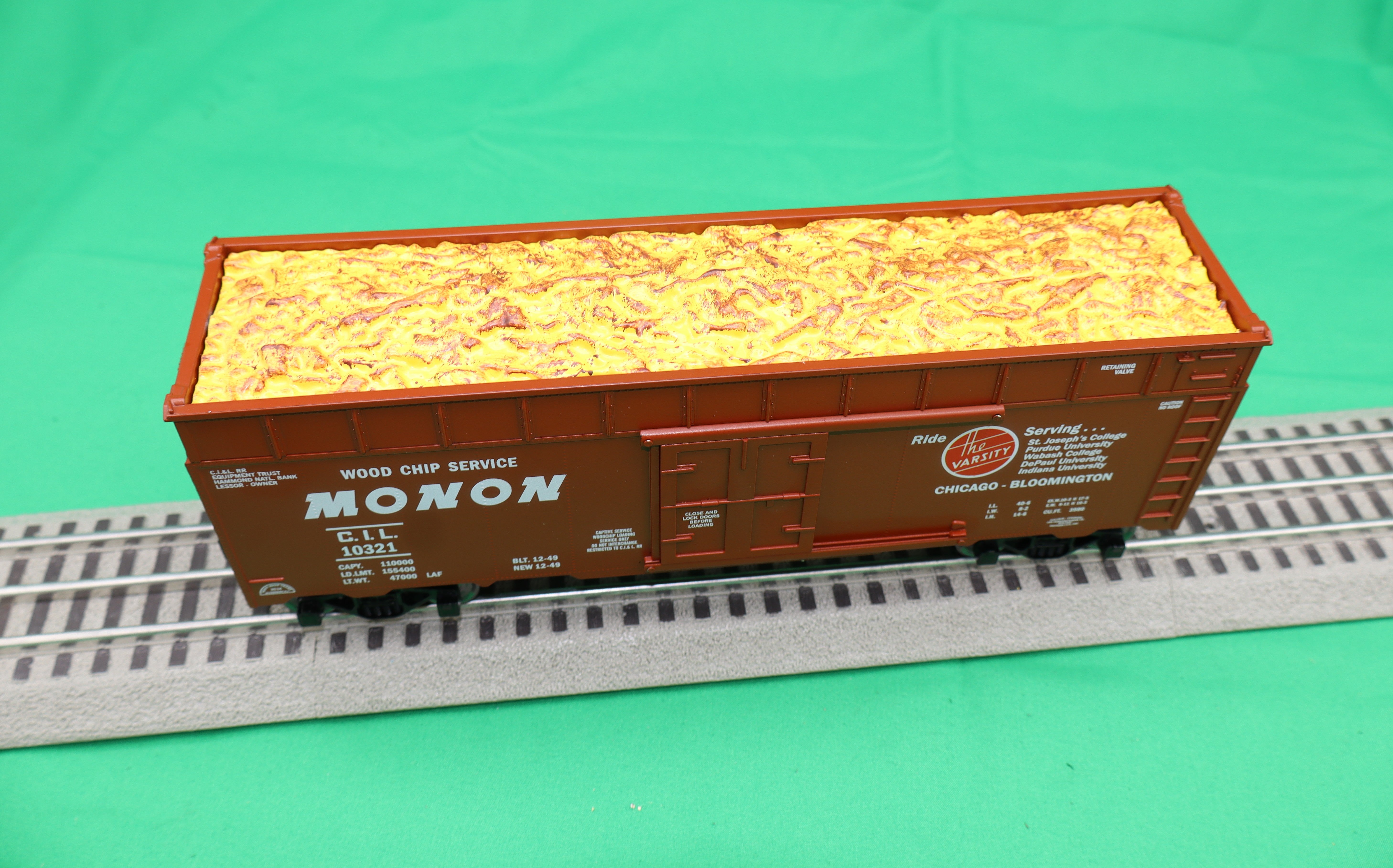 Ready Made Trains RMT-86460 - 40' Woodchip Car "Monon" - Custom Run for MrMuffin'sTrains