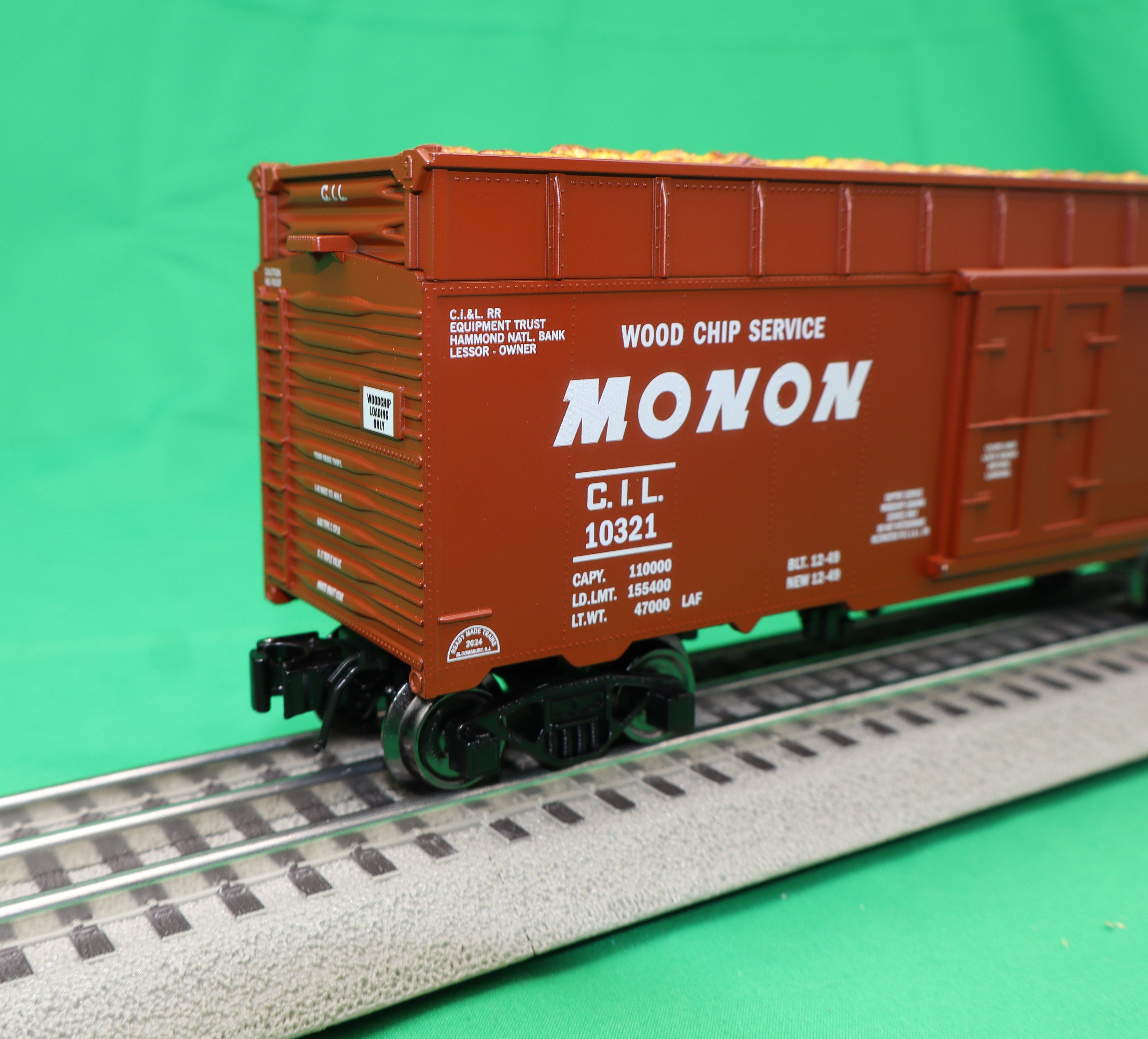 Ready Made Trains RMT-86460 - 40' Woodchip Car "Monon" - Custom Run for MrMuffin'sTrains